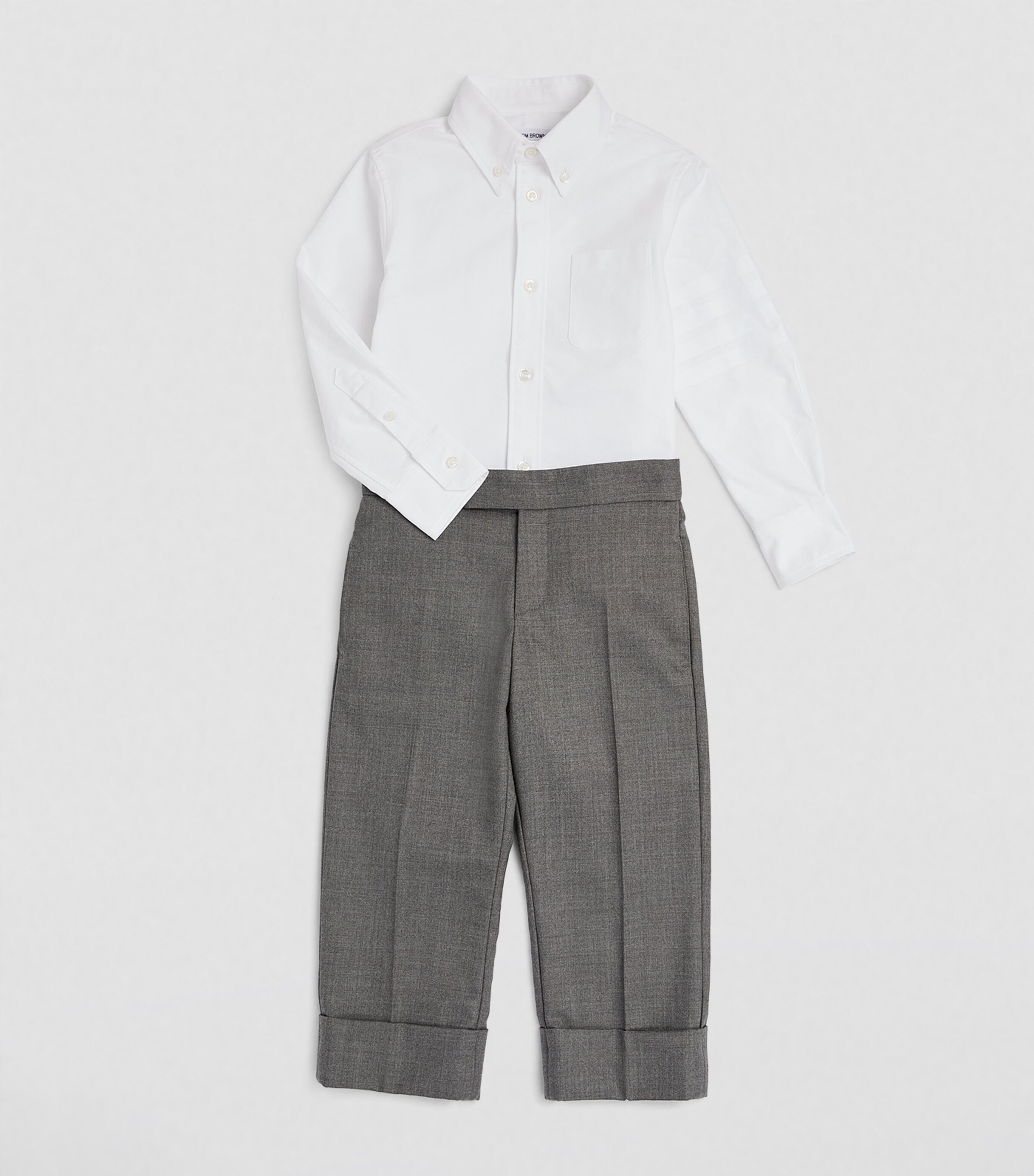 Wool Tailored Trousers (2-12 Years) MED GREY Image 2