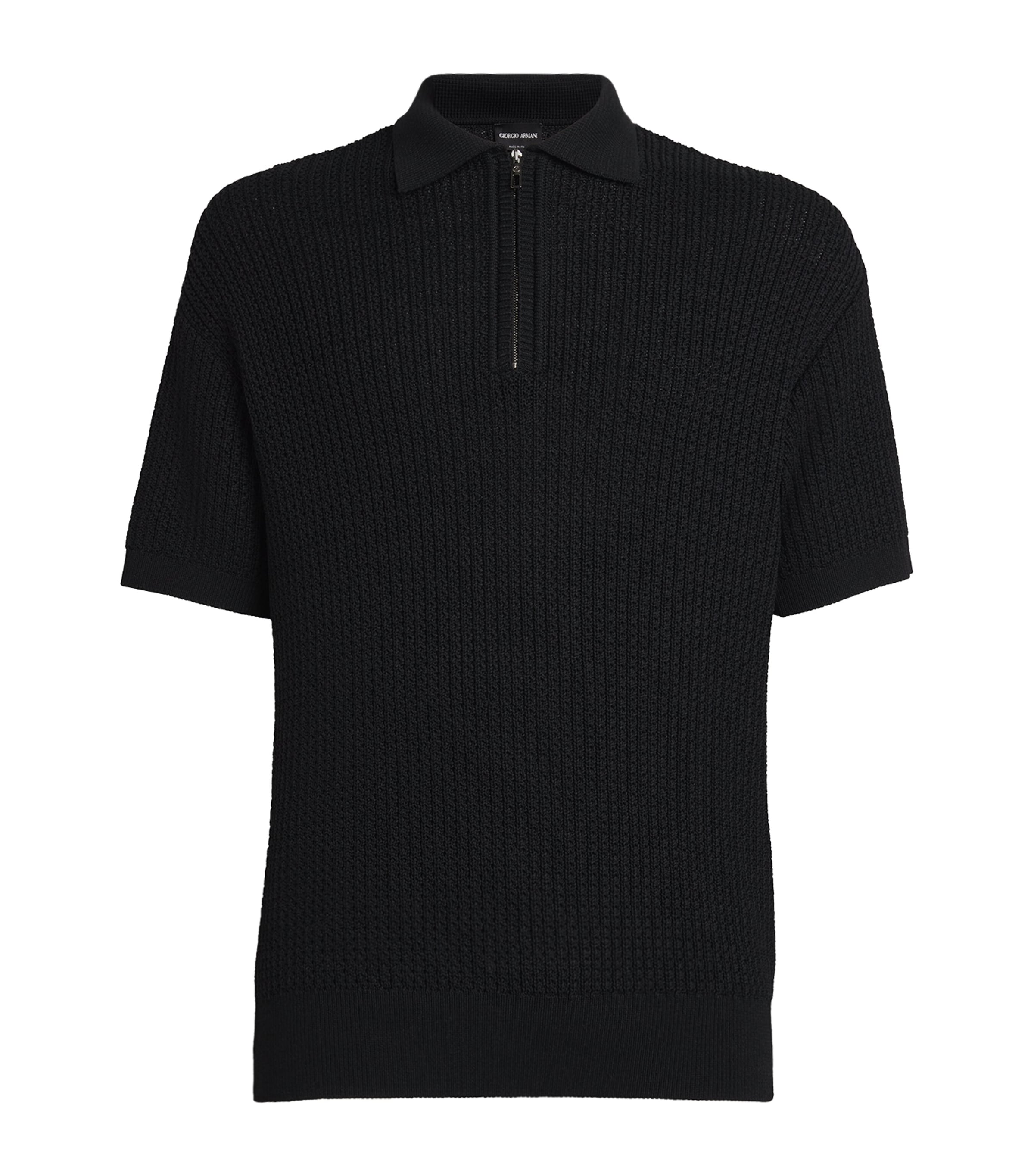Short-Sleeve Zipped Polo Shirt UC001 Image 1