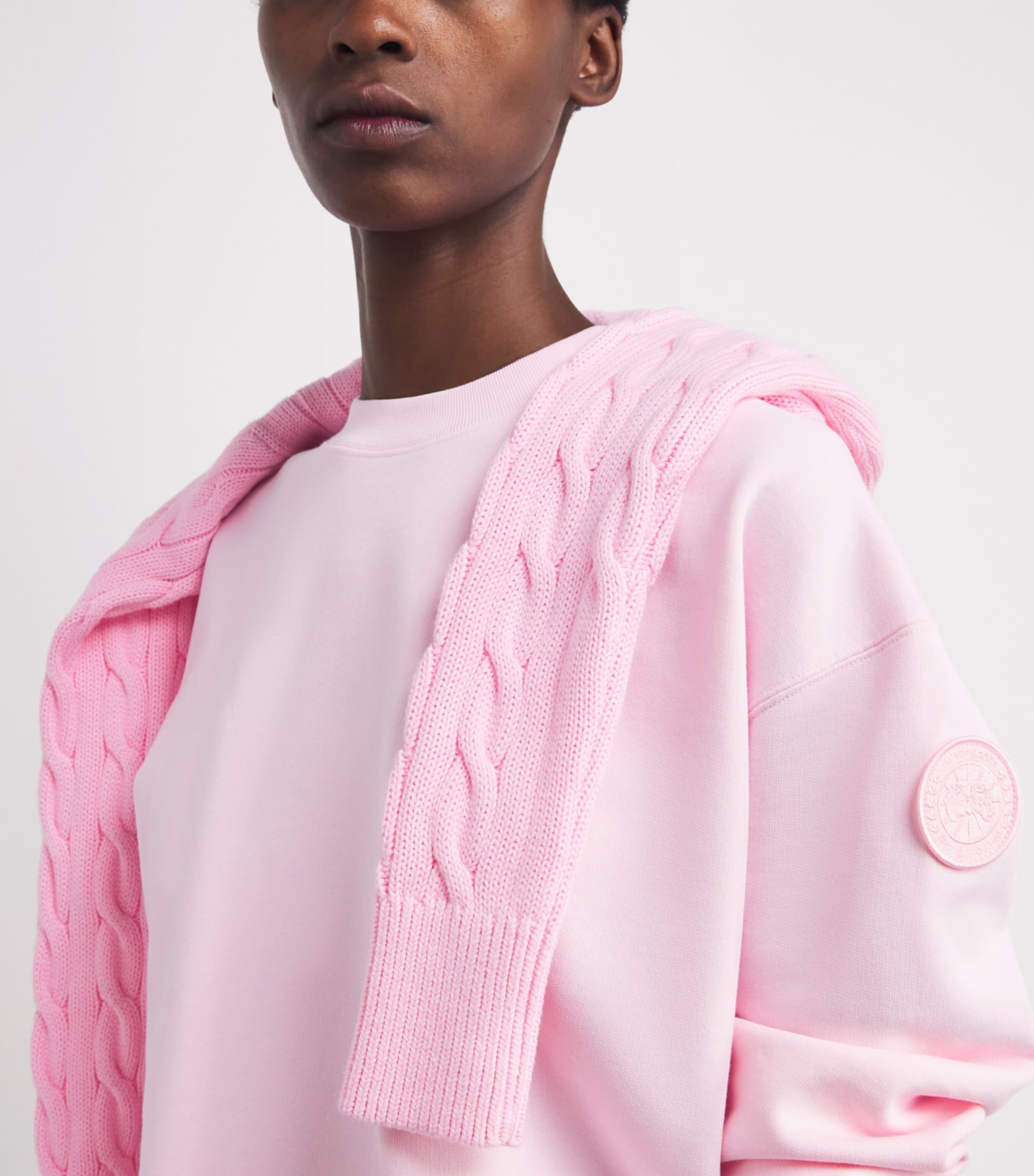 Organic Cotton Wander Sweatshirt 9846BLM PNK FLRSN RS Image 6