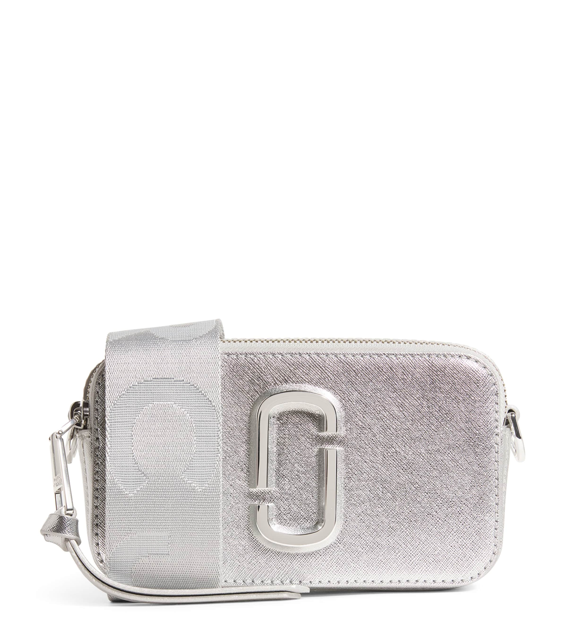 Marc Jacobs The  The Snapshot Cross-body Bag In Silver