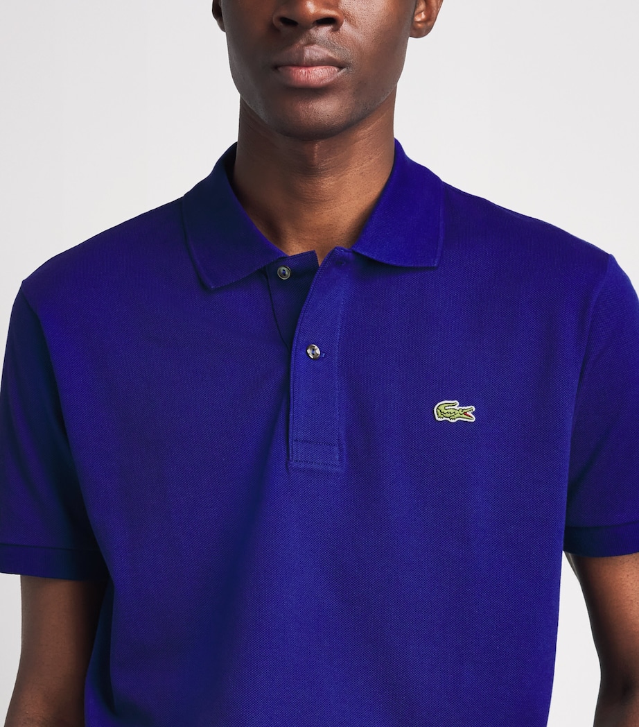 Lacoste Mens Cotton Original Polo Shirt Bleu Bdm Image 3