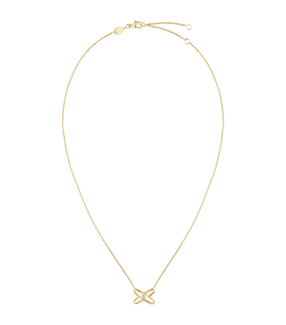 Yellow Gold and Diamond Jeux de Liens Pendant Necklace YELLOW GOLD Image 1