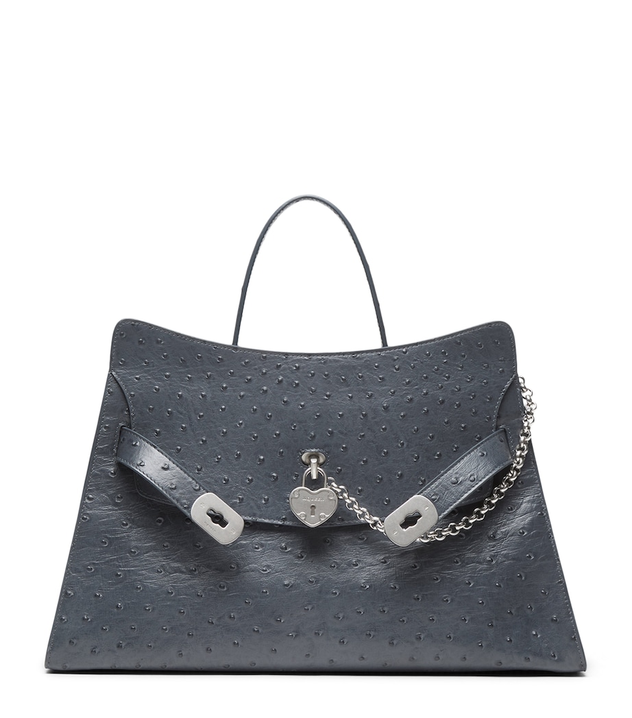 McQueen Calfskin Locke Top-Handle Bag Image 1