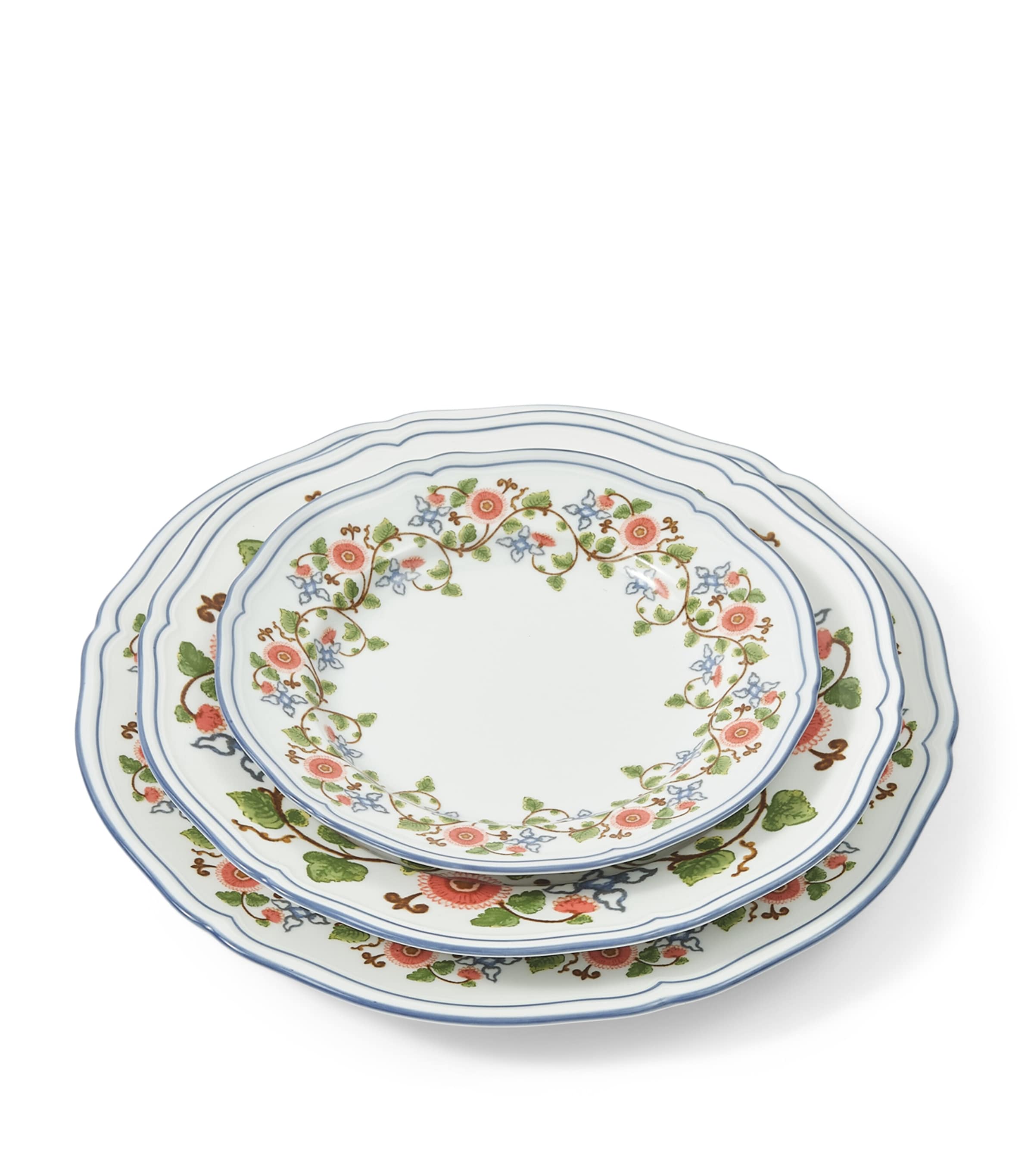 x Ginori 1735 Porcelain Martina Dessert Plate (21cm) WHITE Image 3