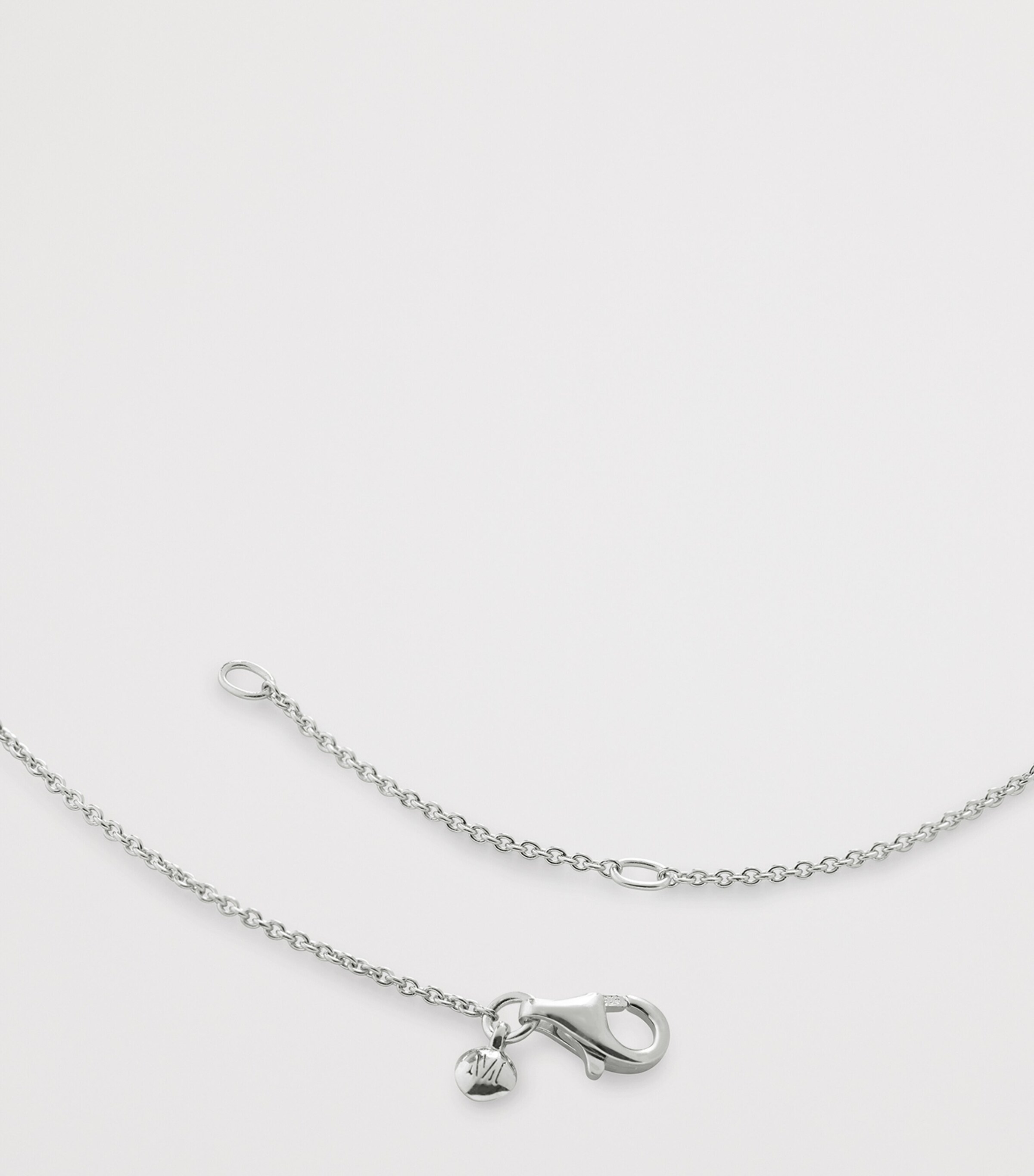 Monica Vinader Sterling Silver Heart Necklace Sterling Silver Image 3