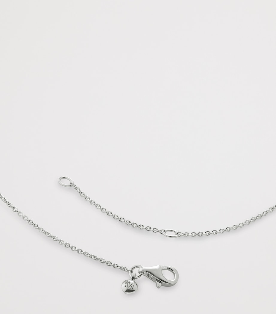 Monica Vinader Sterling Silver Heart Necklace Sterling Silver Image 3
