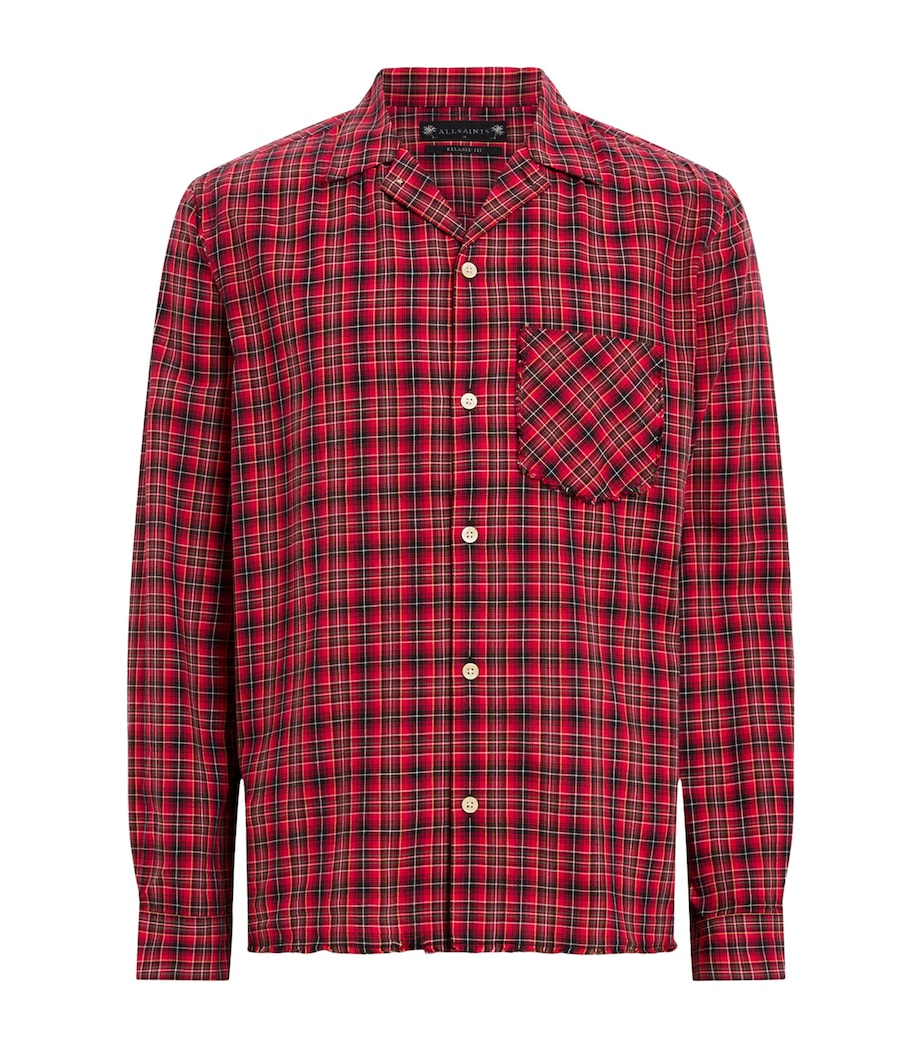 Check Felix Shirt CLARET RED Image 1