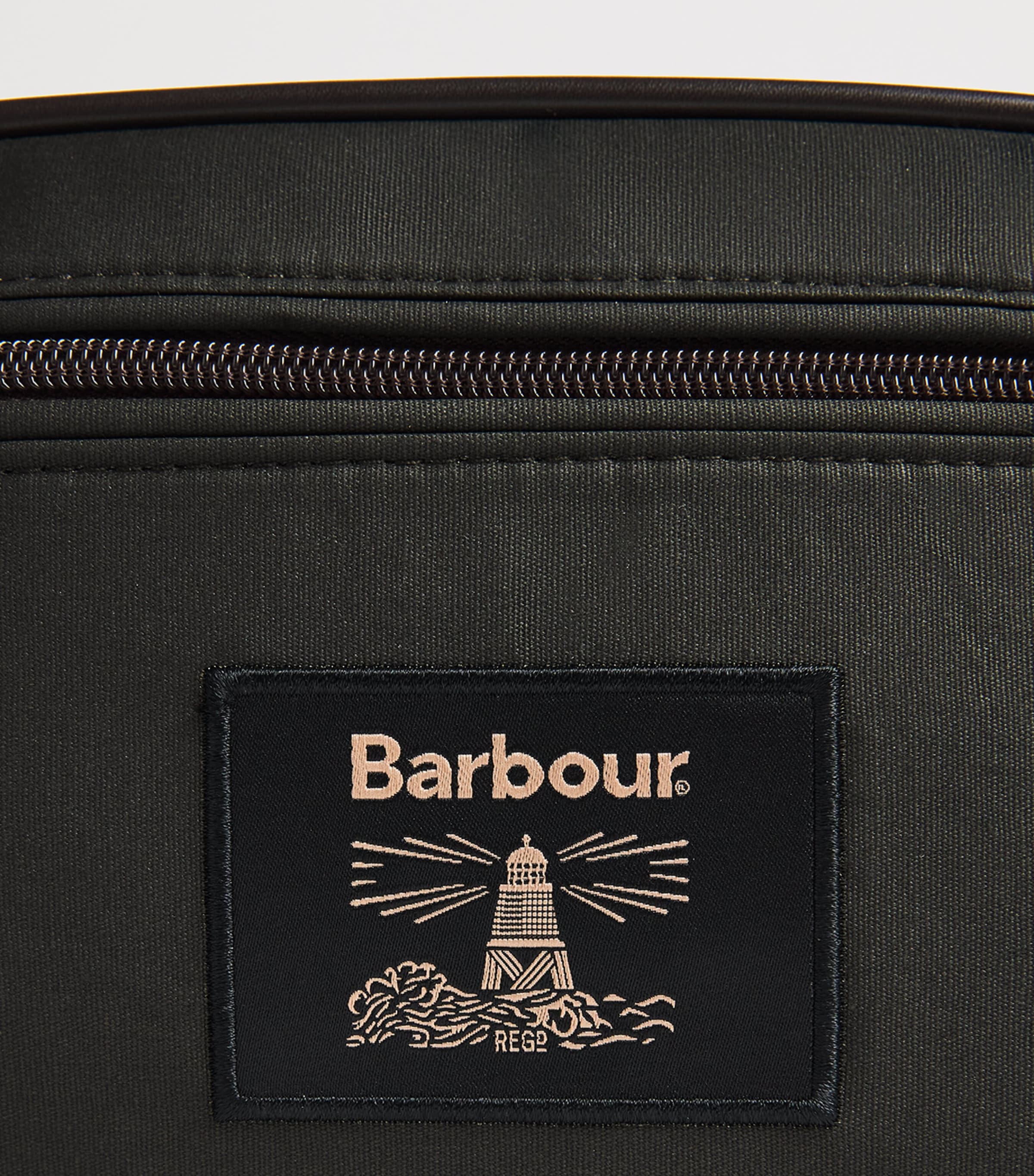 Wax-Coated Wash Bag OLIVE/BEACON Image 3