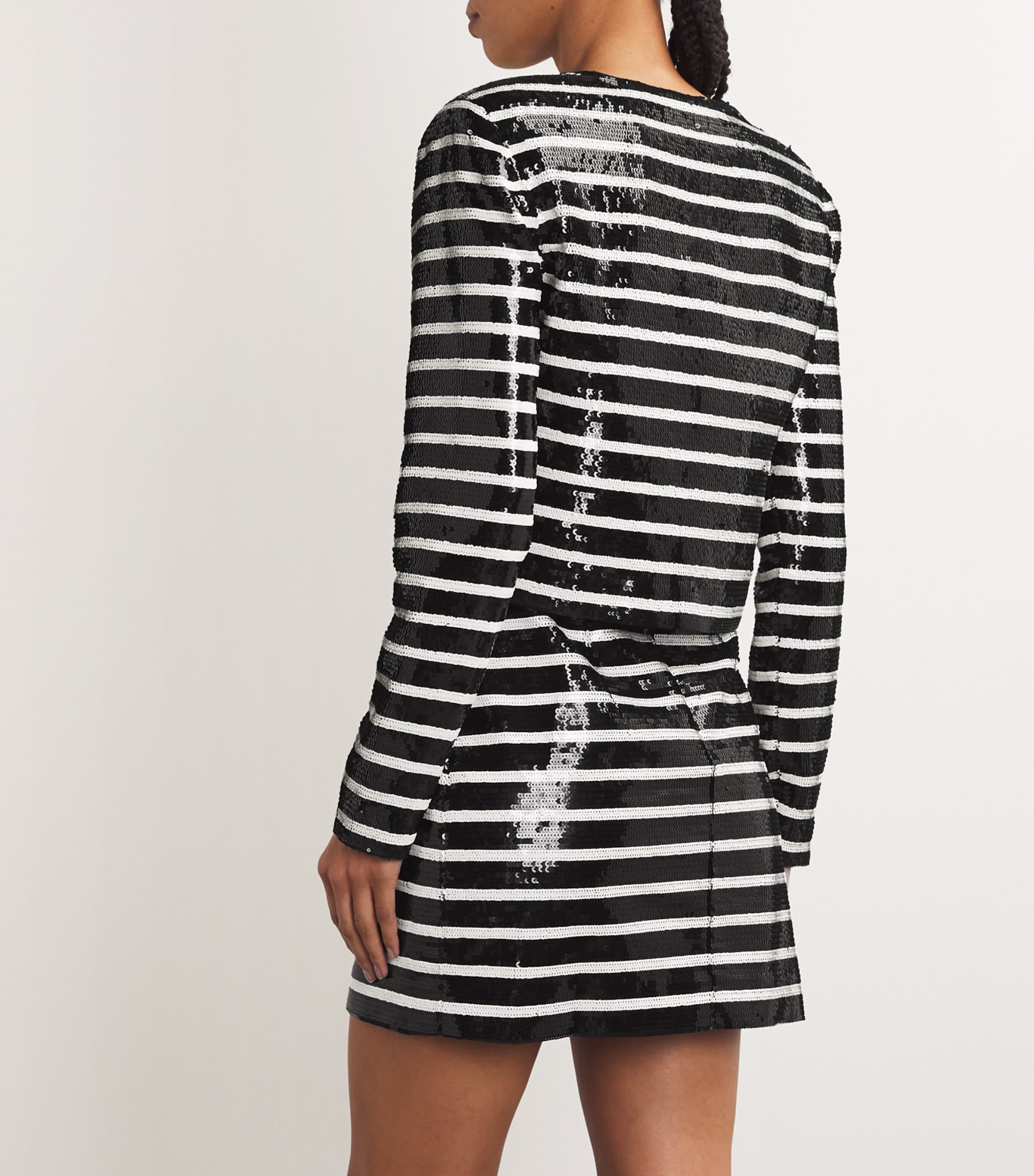 Sequinned Mickey Jacket BLACK/OFF-WHITE Image 4