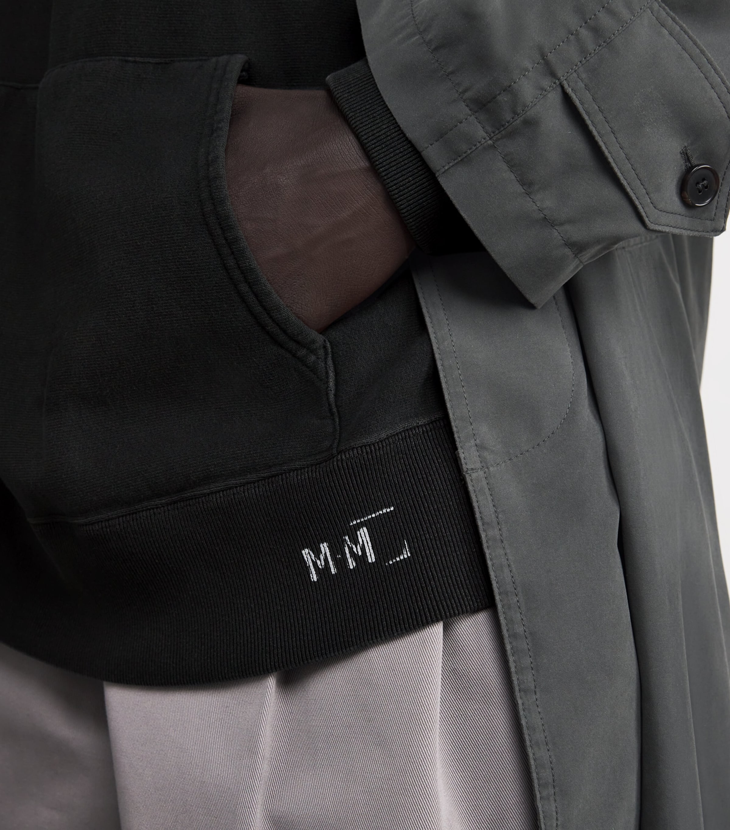 Cotton Hoodie VINTAGE CARBON Image 6