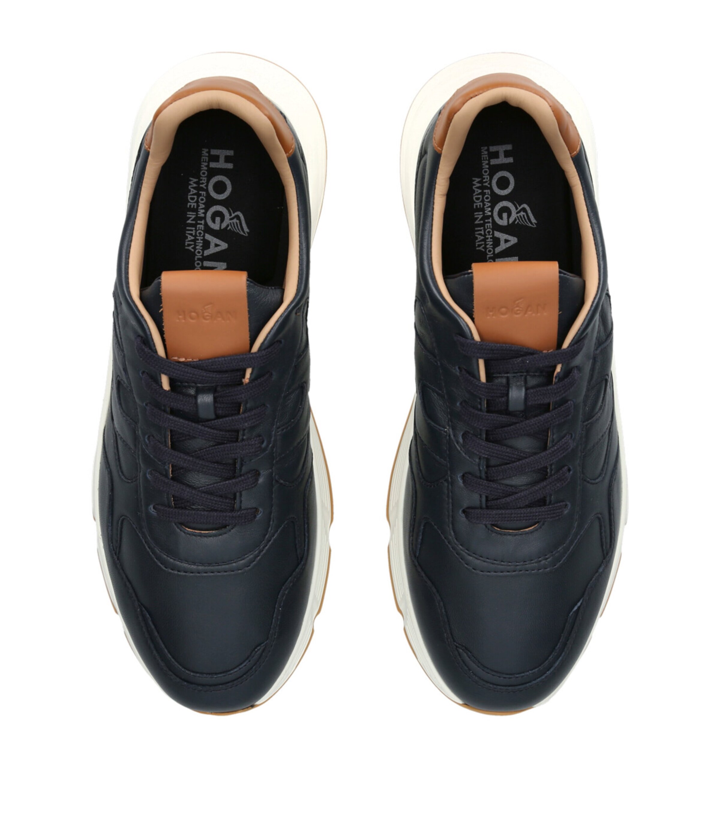 Leather Hyperlight Sneakers NAVY Image 4