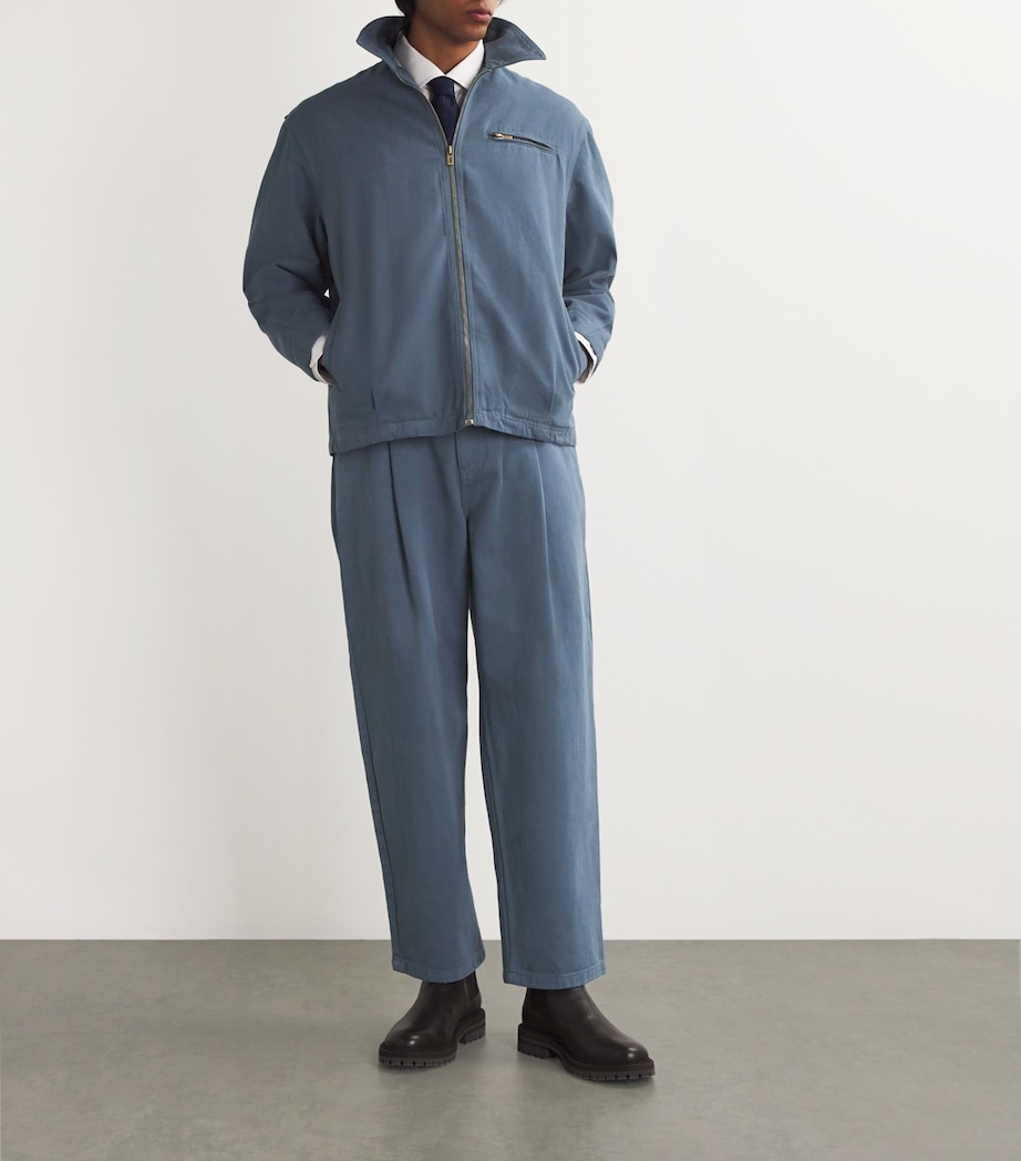 Cotton Work Jacket BLUE Image 2