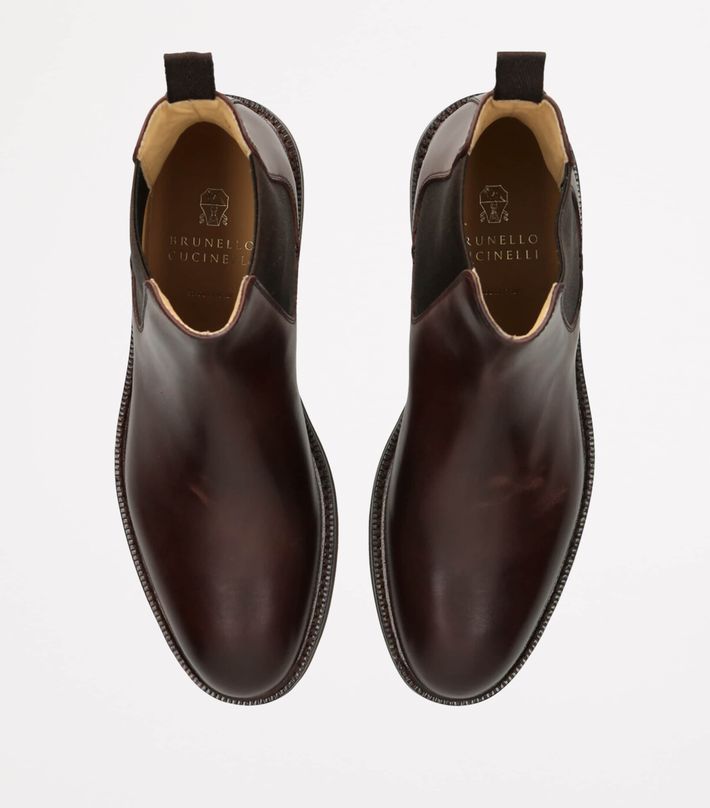 Leather Chelsea Boots DARK BROWN Image 4