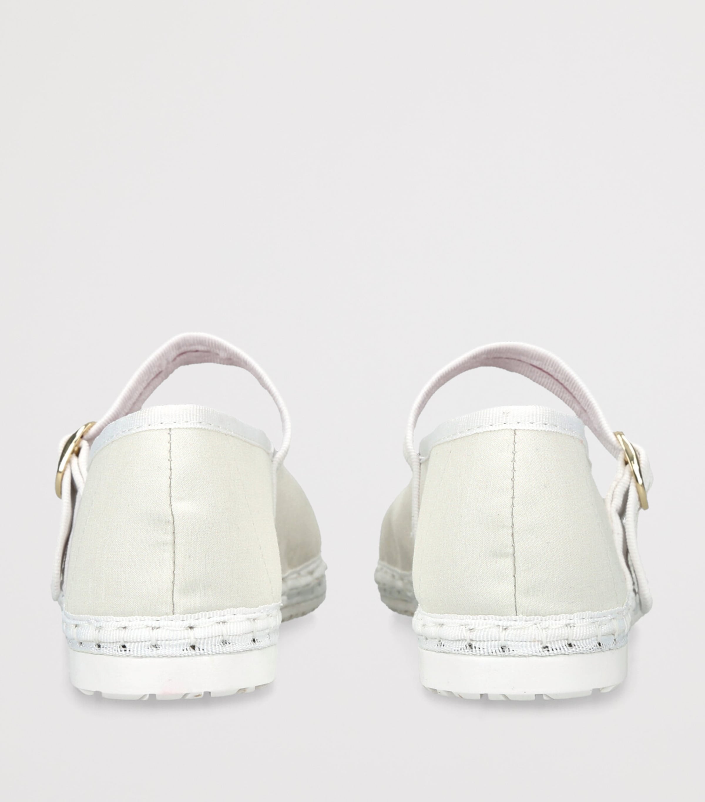 Flabelus Velvet Pierre Mary Janes White Image 2