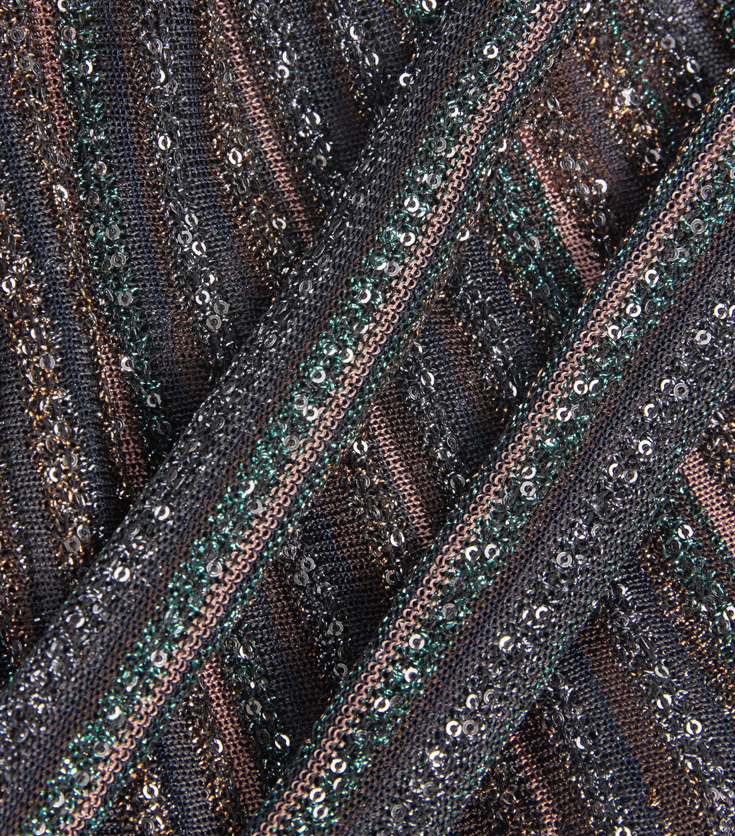 Missoni Womens Sequin-Embellished Halterneck Top Drk Brown Tone Image 6