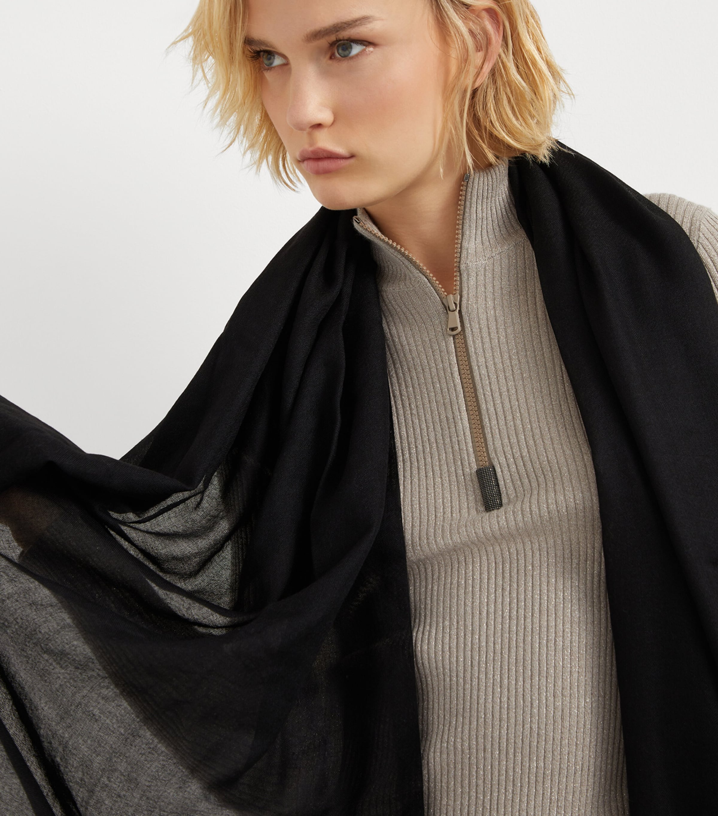 Cashmere-Silk Scarf C101 Image 2