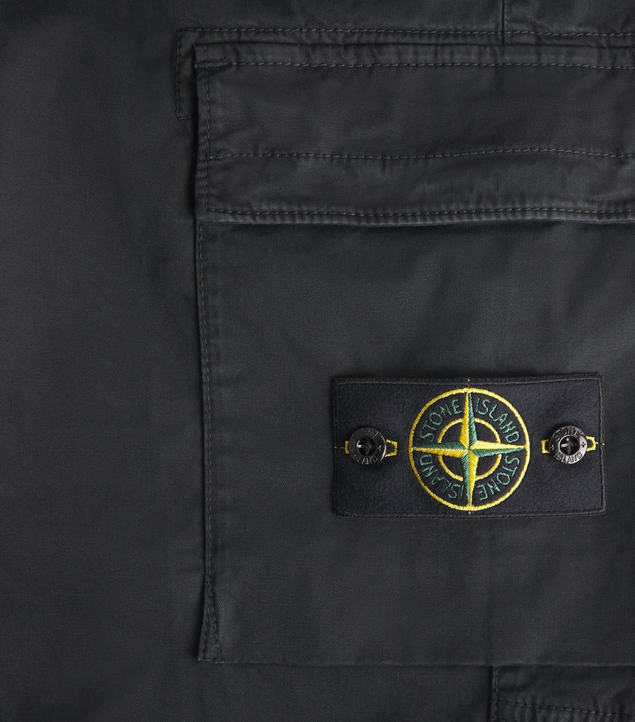 Stretch-Cotton Cargo Trousers V0129 Image 5