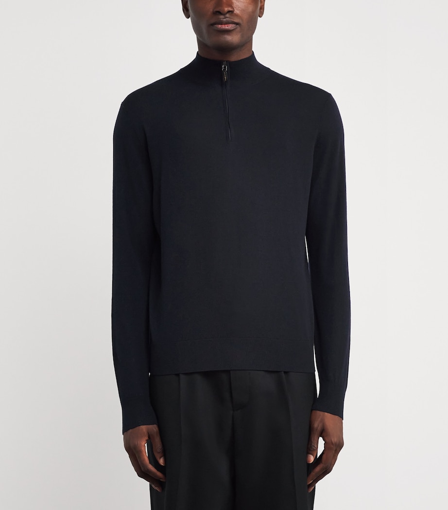 Kid Wool Quarter-Zip Sweater 43000 Image 3