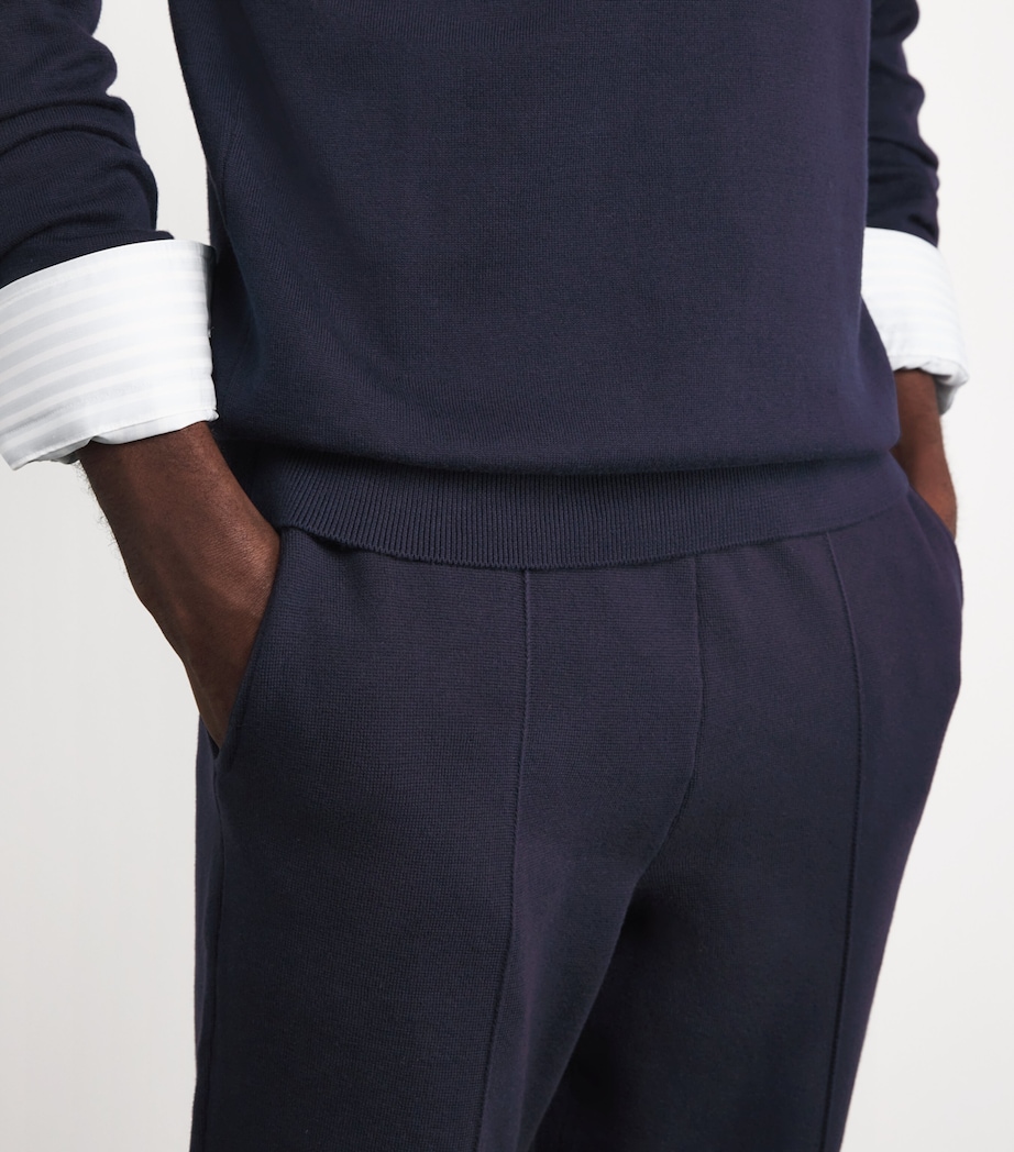 Falke Mens Organic Cotton Milano Trousers Night Sky Image 3