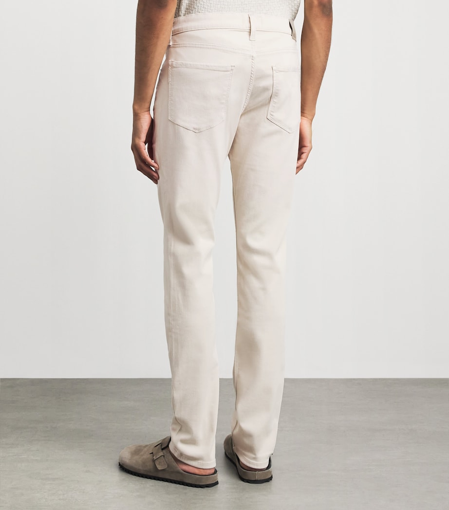 PAIGE Mens Lennox Slim Jeans Sea Shell Image 5