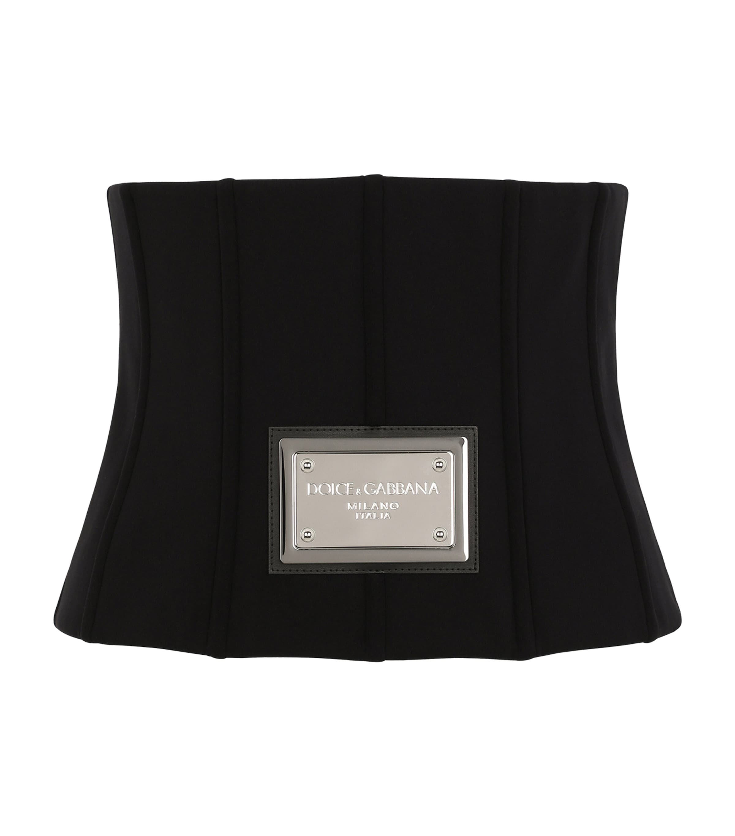 Dolce & Gabbana Technical Jersey Corset Belt With Dg Tag