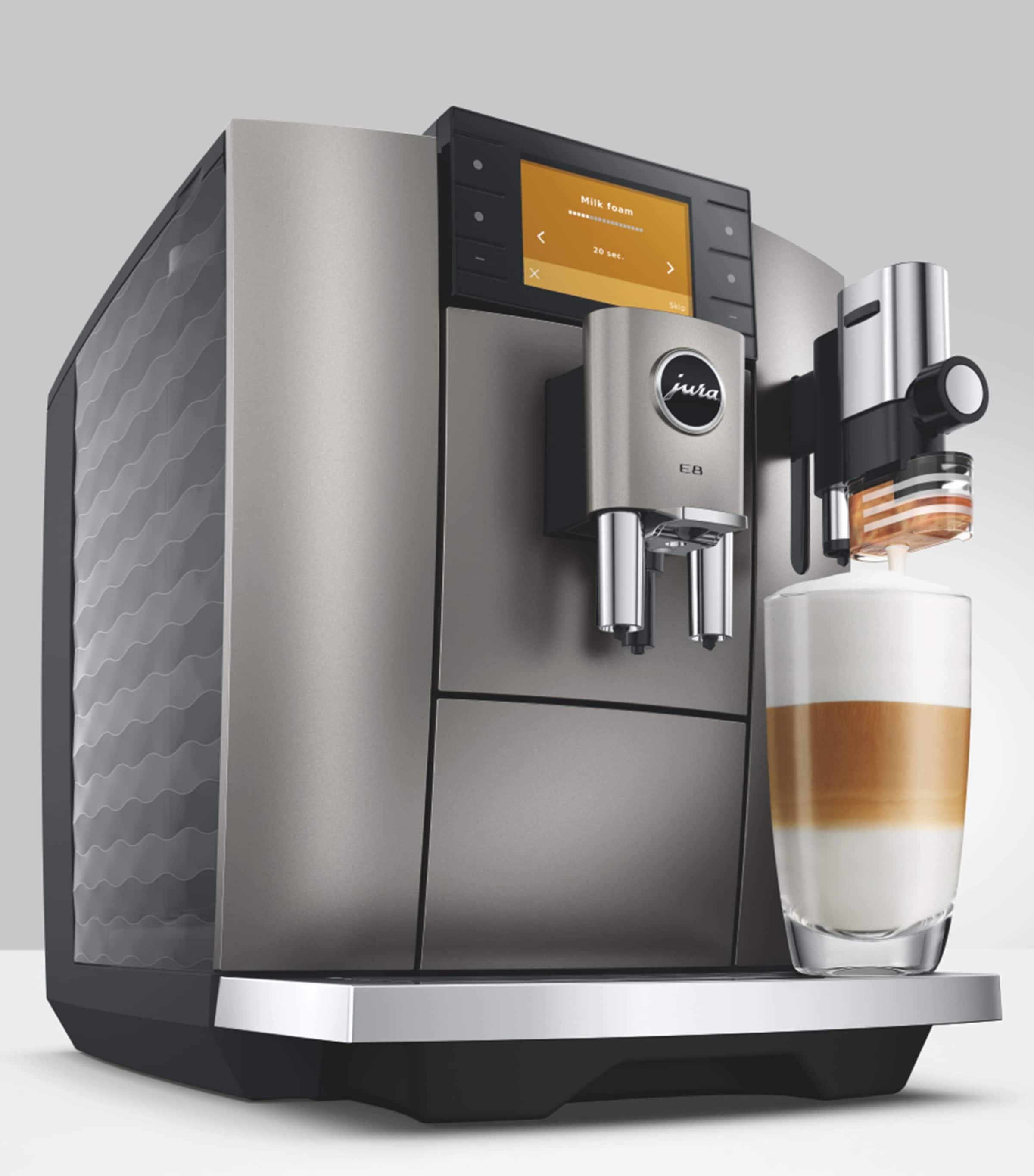 Jura E8 Coffee Machine Silver Image 4