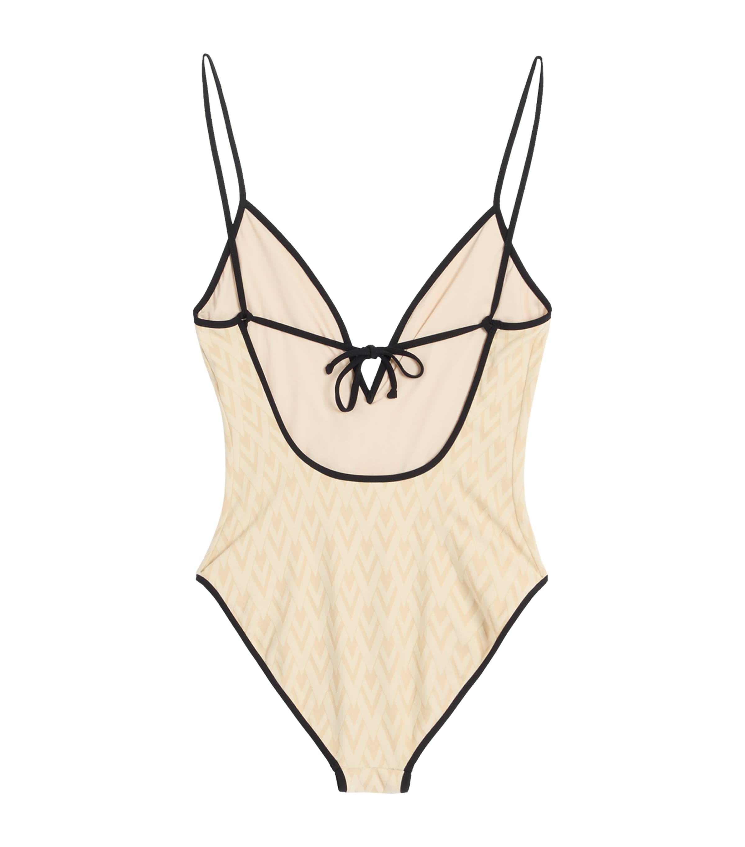 Jacquard Logo Swimsuit R0N Image 2
