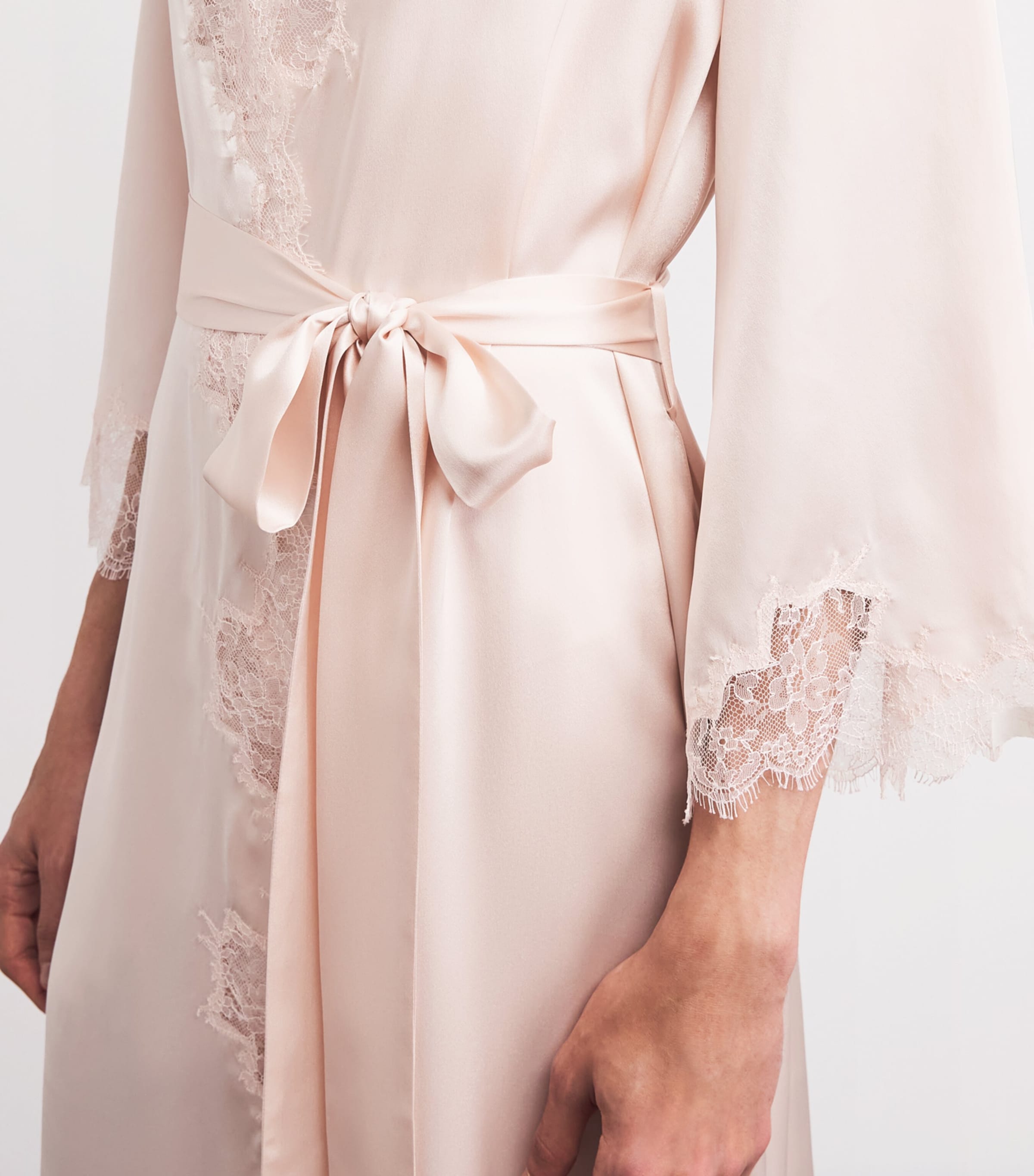Gilda & Pearl Womens Silk In Dreams Long Robe Petale Image 3