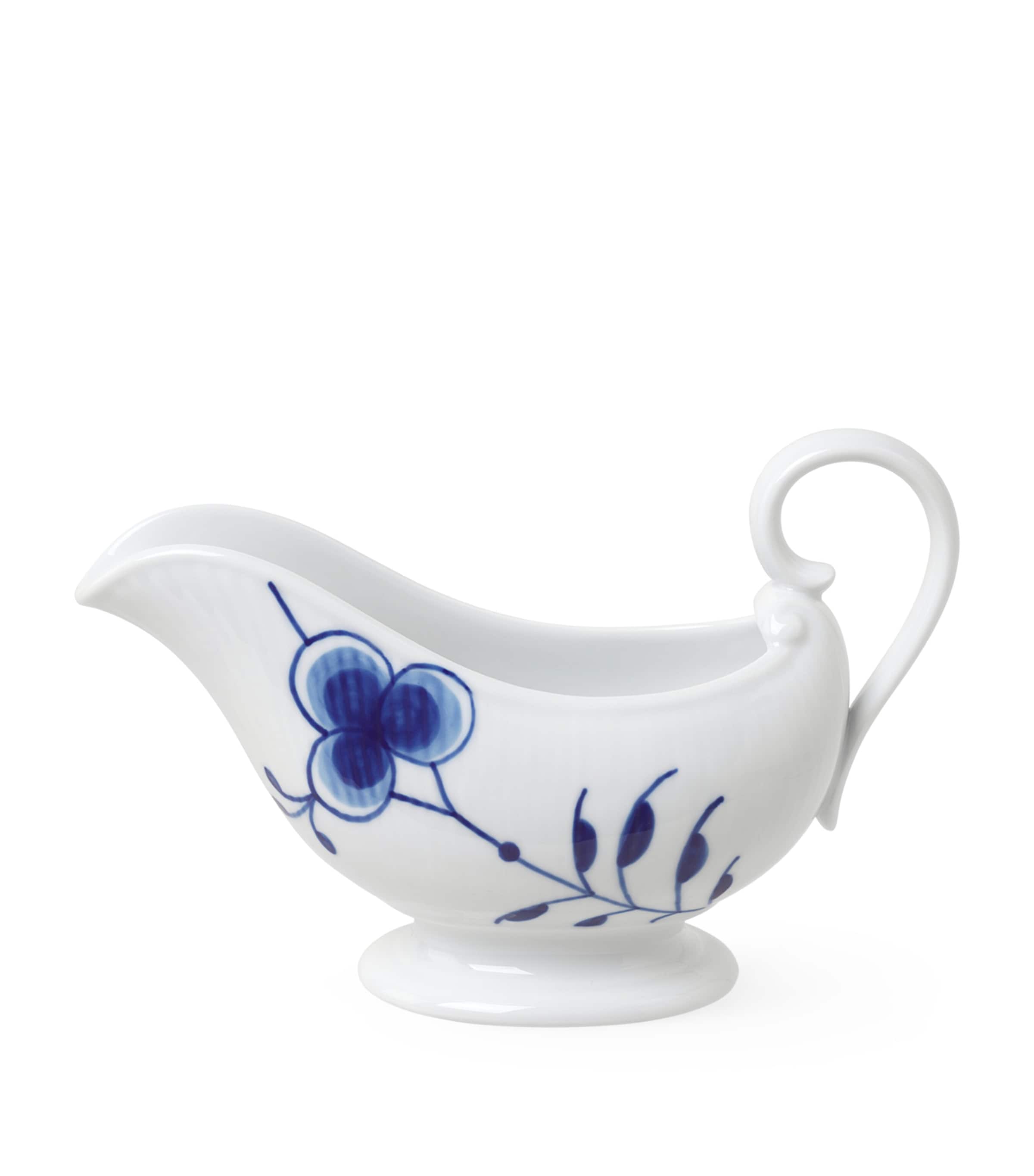 Royal Copenhagen Blue Fluted Mega Gravy Boat In Blue