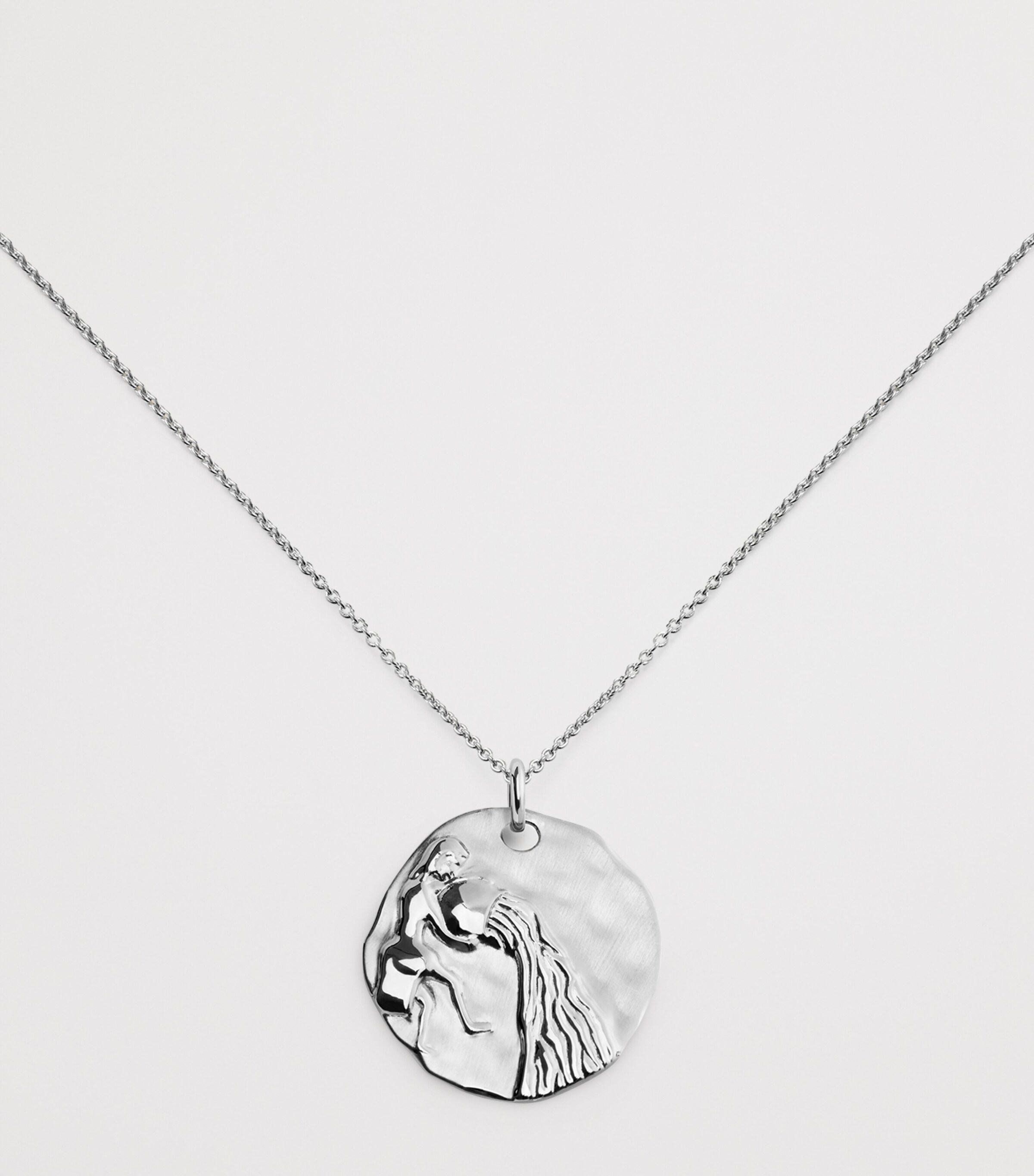 Monica Vinader Sterling Silver Aquarius Zodiac Necklace Sterling Silver Image 5