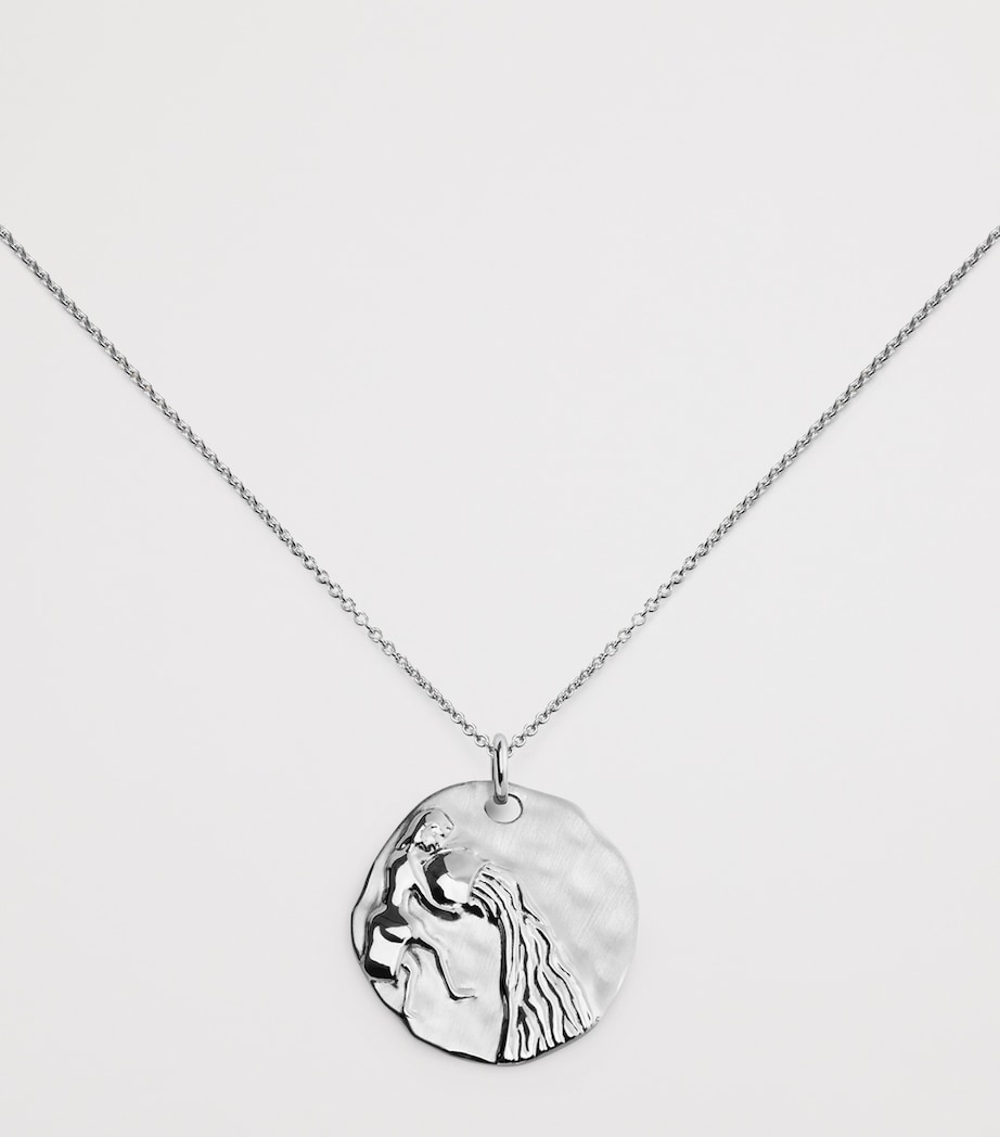 Monica Vinader Sterling Silver Aquarius Zodiac Necklace Sterling Silver Image 5