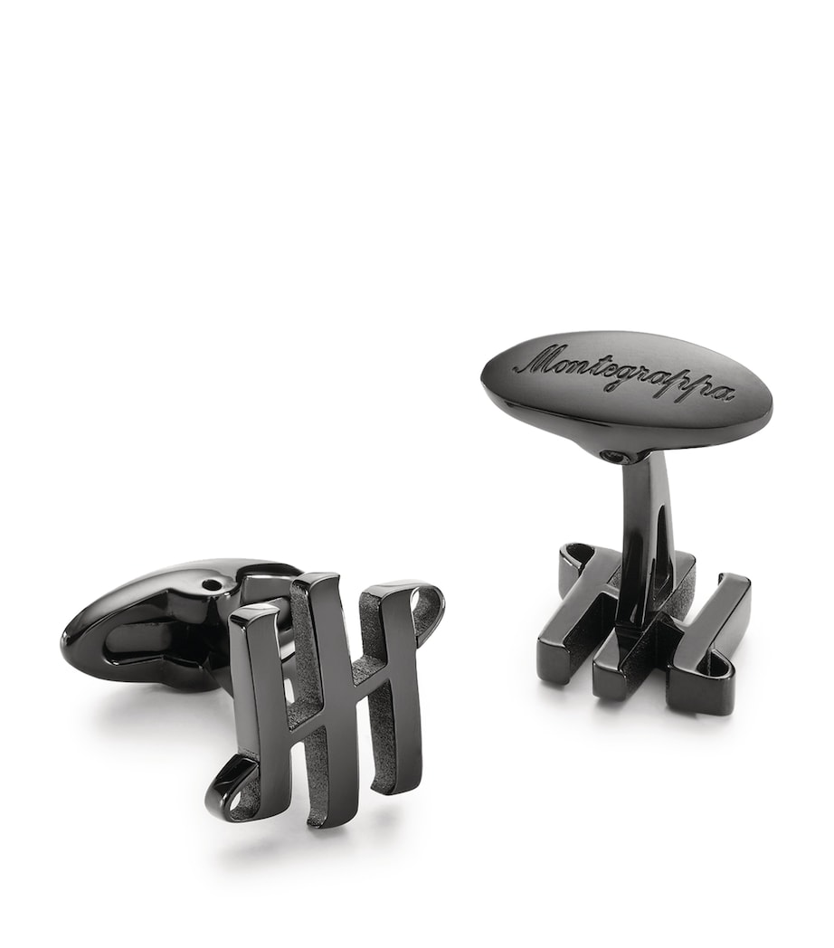 Ambigram Cufflinks BLACK Image 1