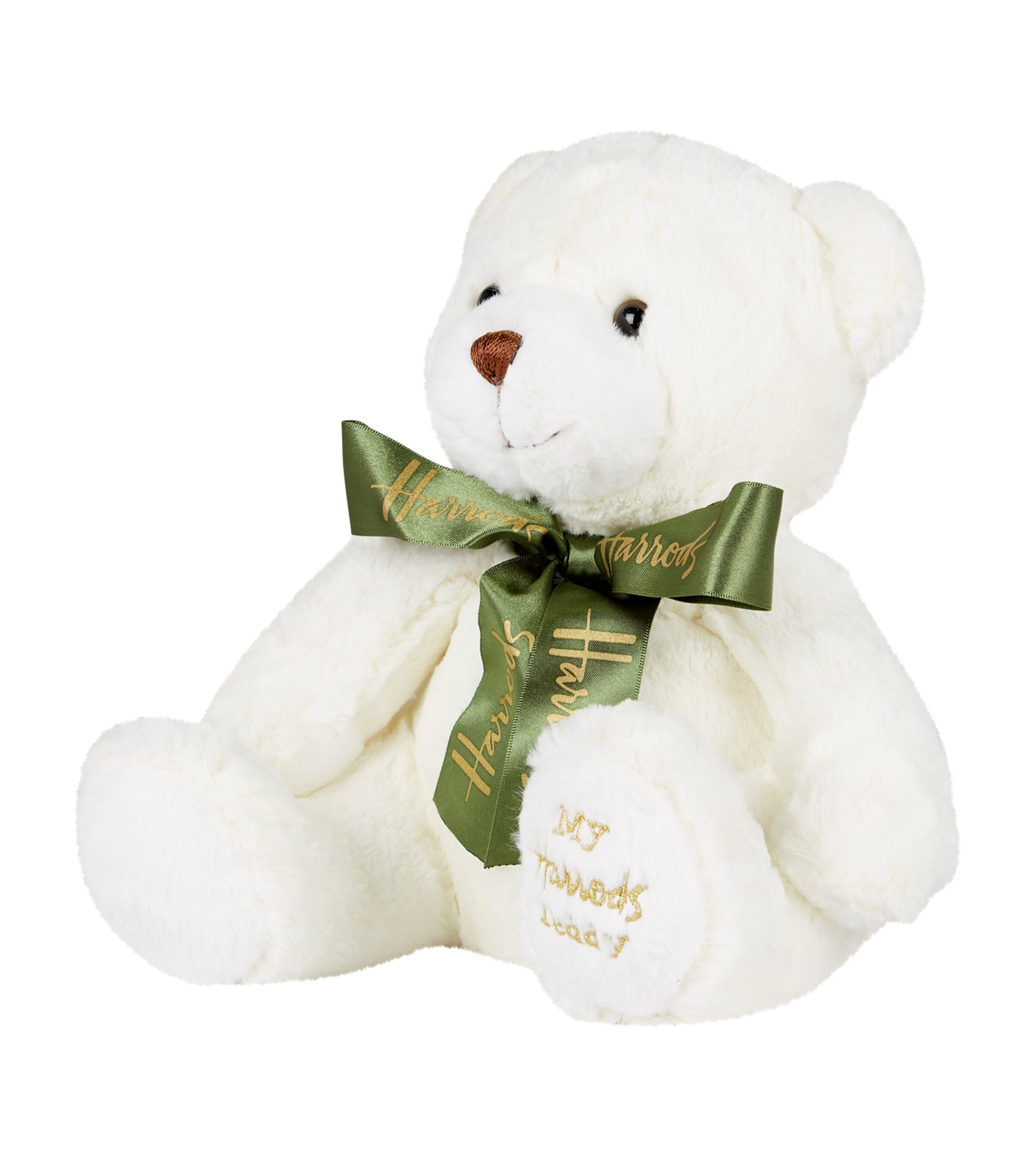 Harrods My Harrods Teddy (28cm) White Image 2