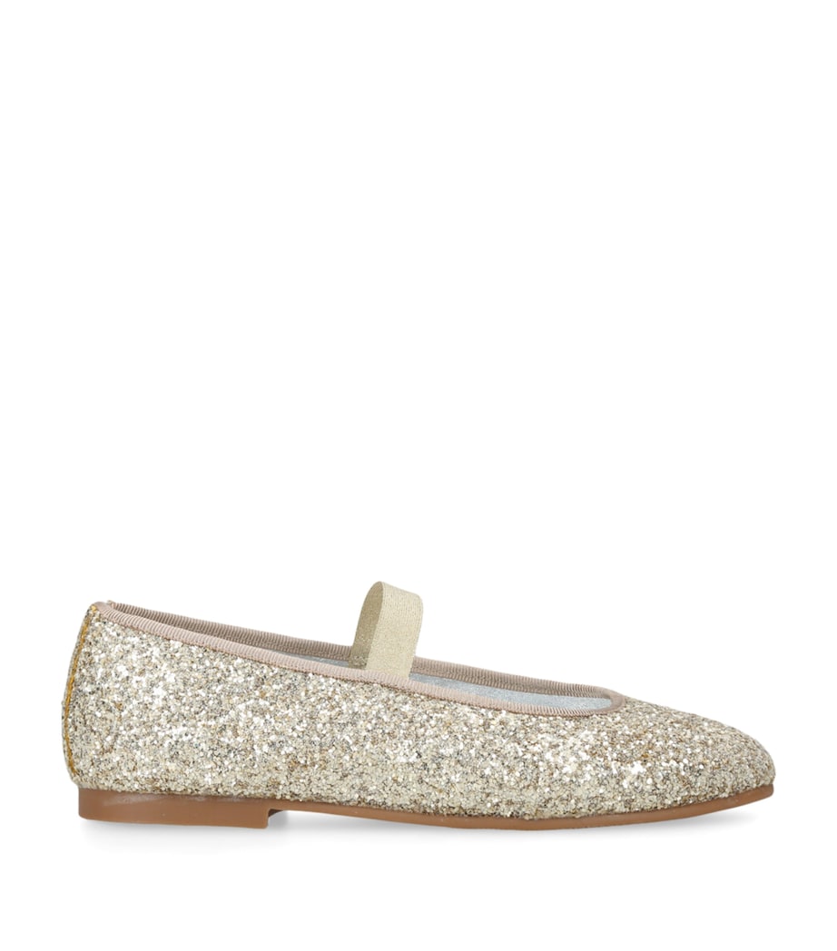 Glitter Ballerina Flats GOLD Image 1