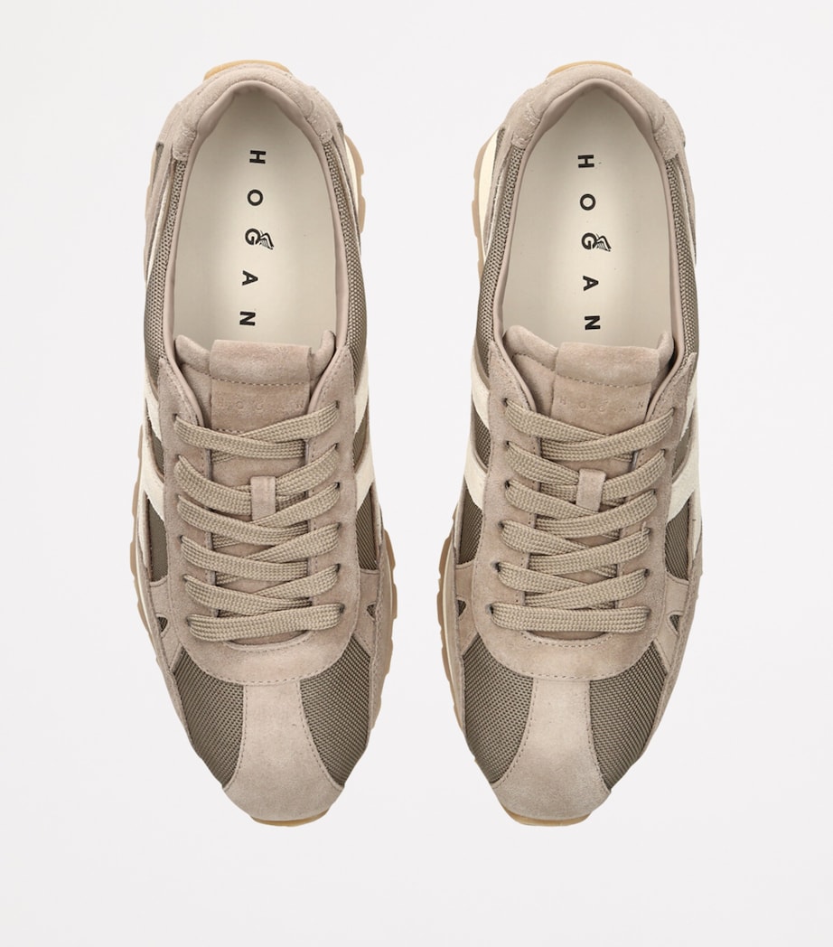 Suede H671 Allacciato Sneakers GREEN Image 4