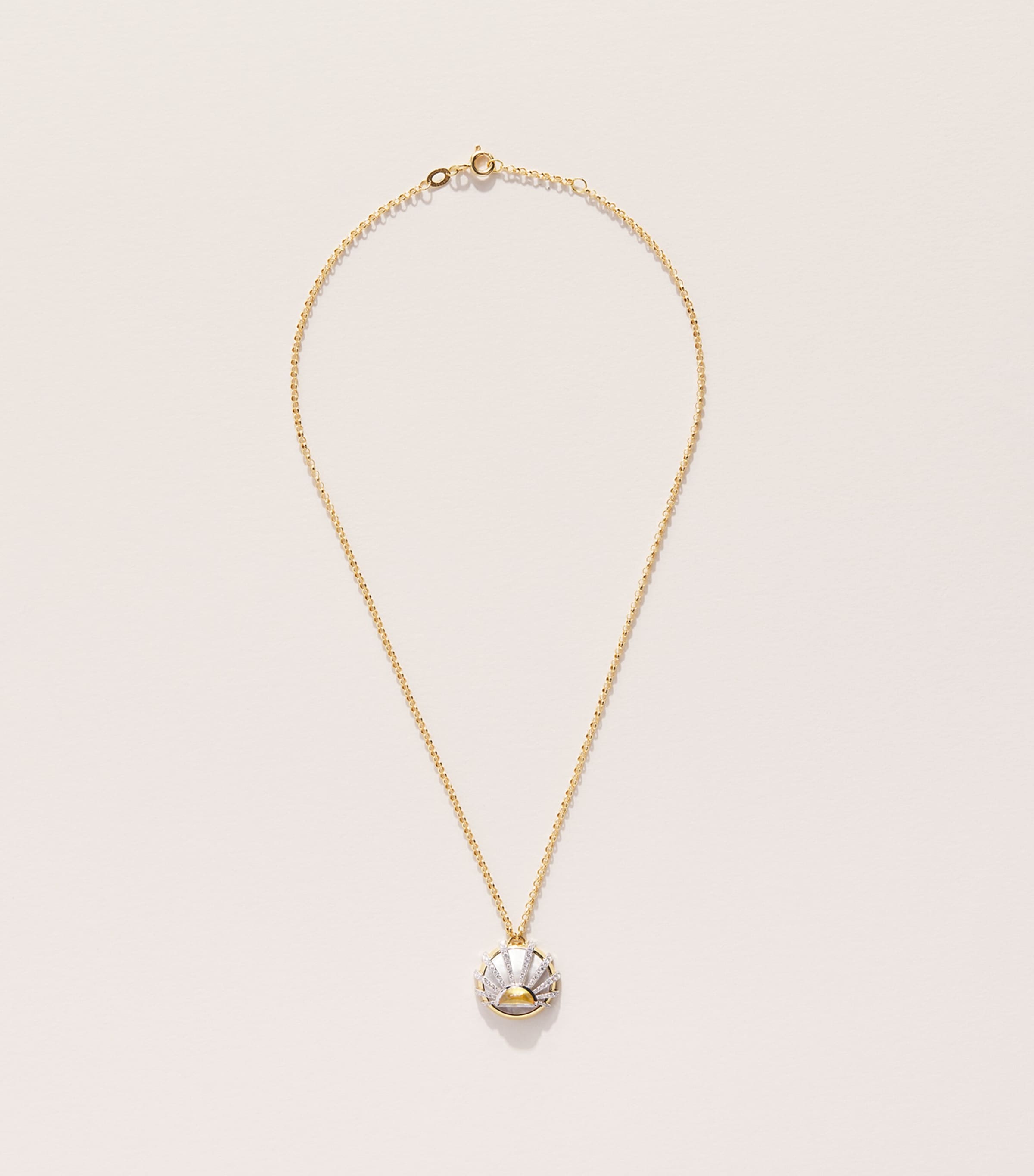 L'ATELIER NAWBAR Yellow Gold and Diamond Lot N*93 Sun Dawn Necklace Yellow Gold Image 3