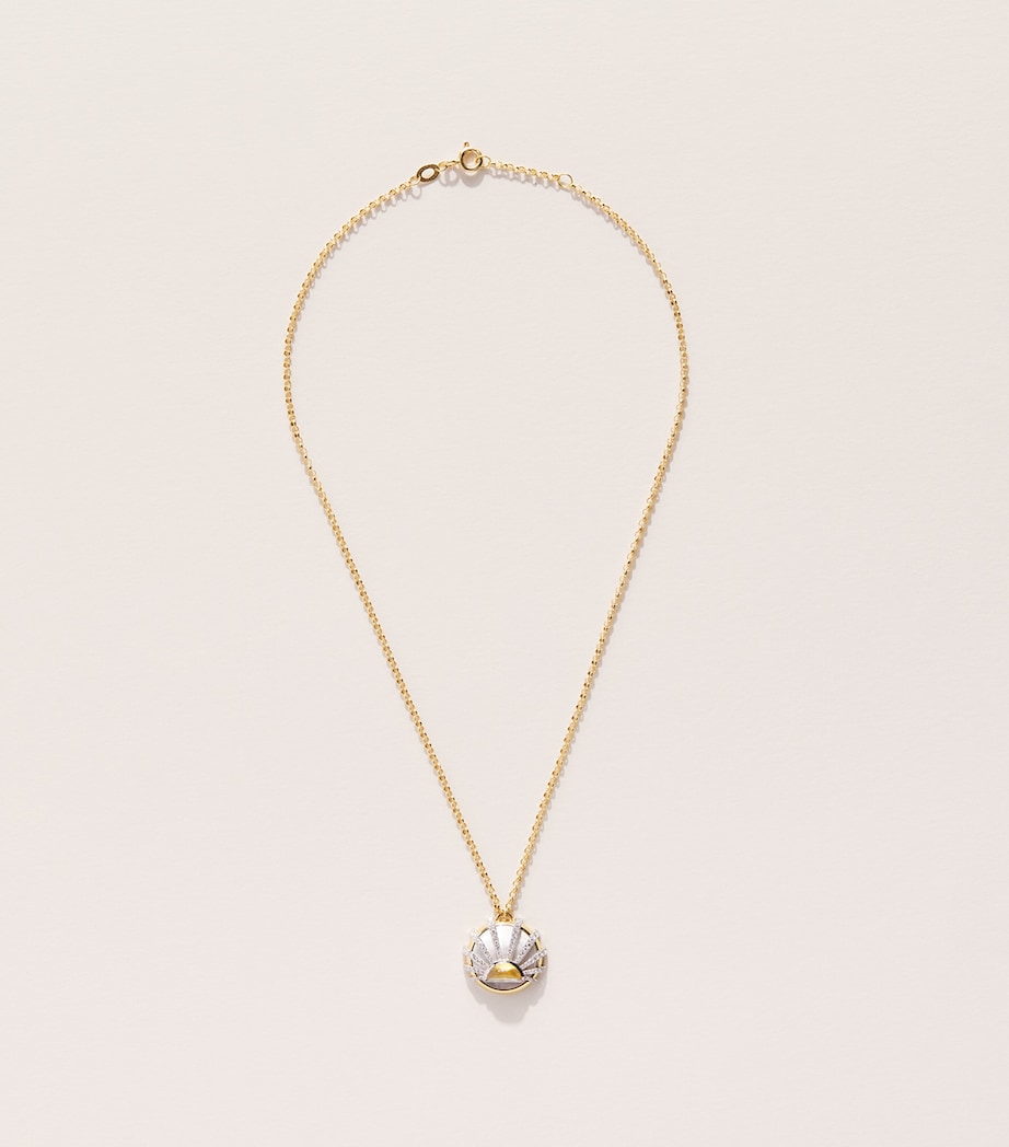 L'ATELIER NAWBAR Yellow Gold and Diamond Lot N*93 Sun Dawn Necklace Yellow Gold Image 3