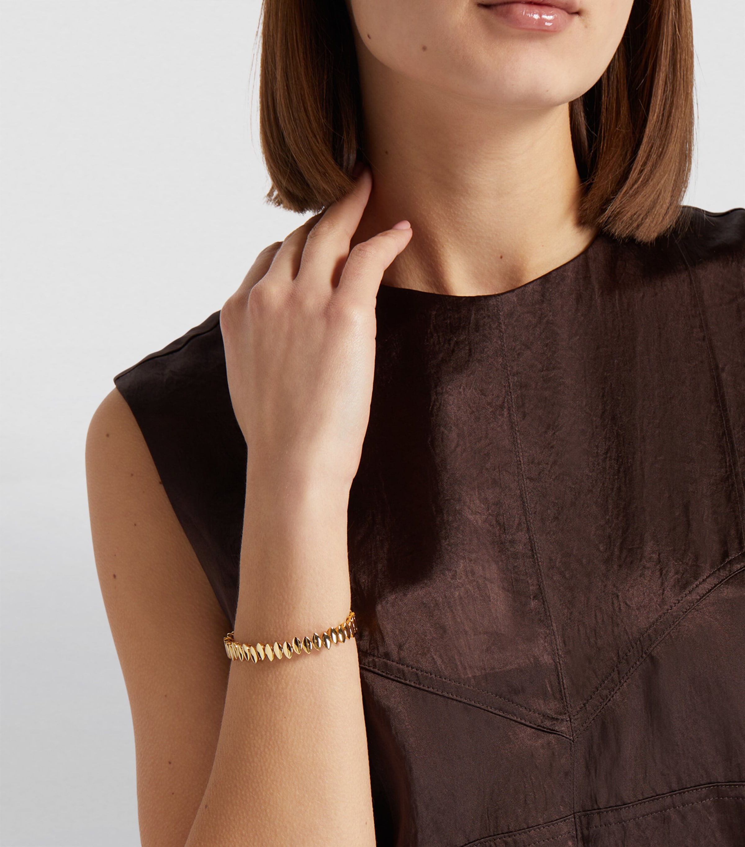 Netali Nissim Yellow Gold Navette Bangle Yellow Gold Image 5