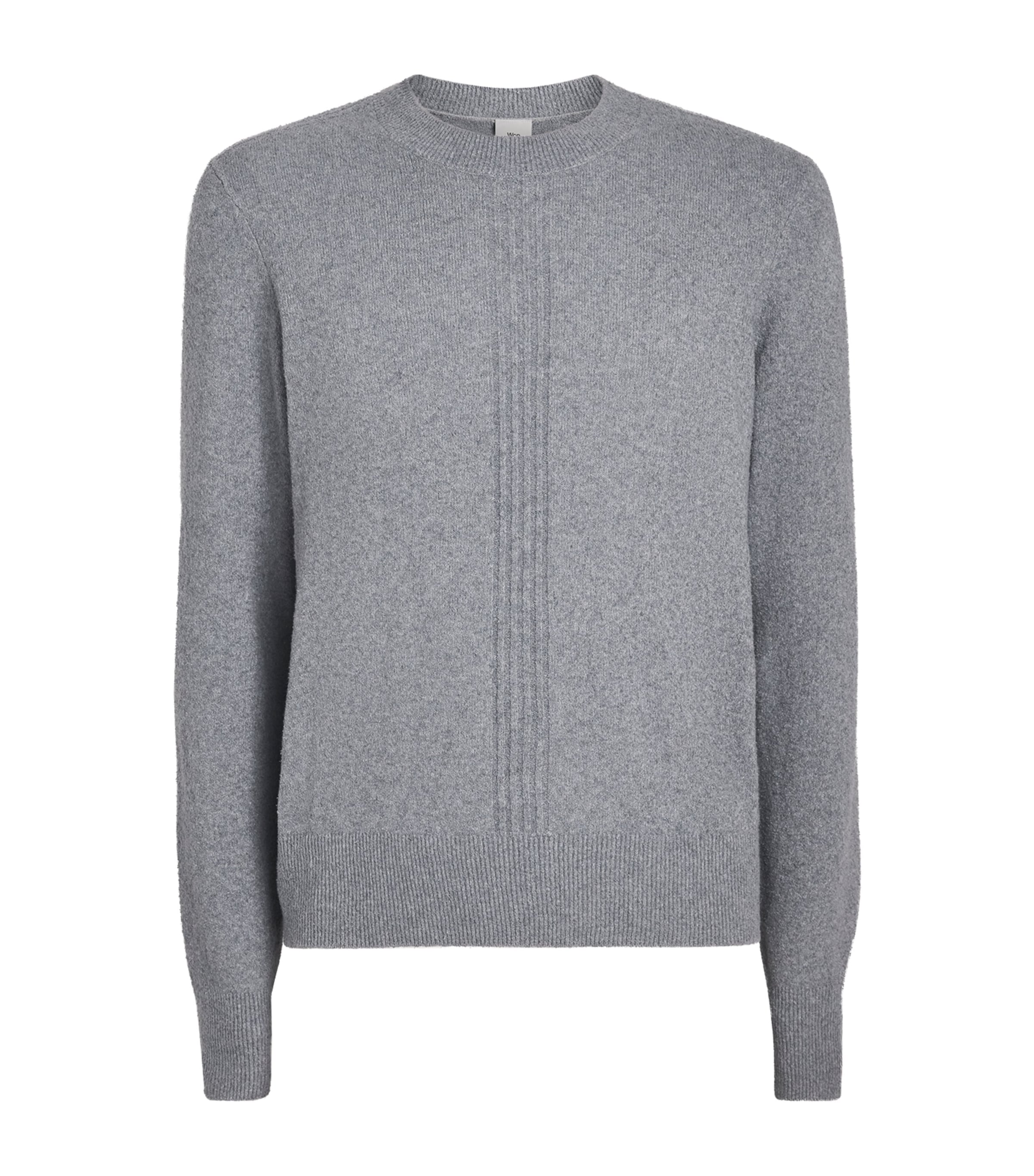 Won Hundred Mens Cotton Knit Rune Sweater Bluish Grey Image 1