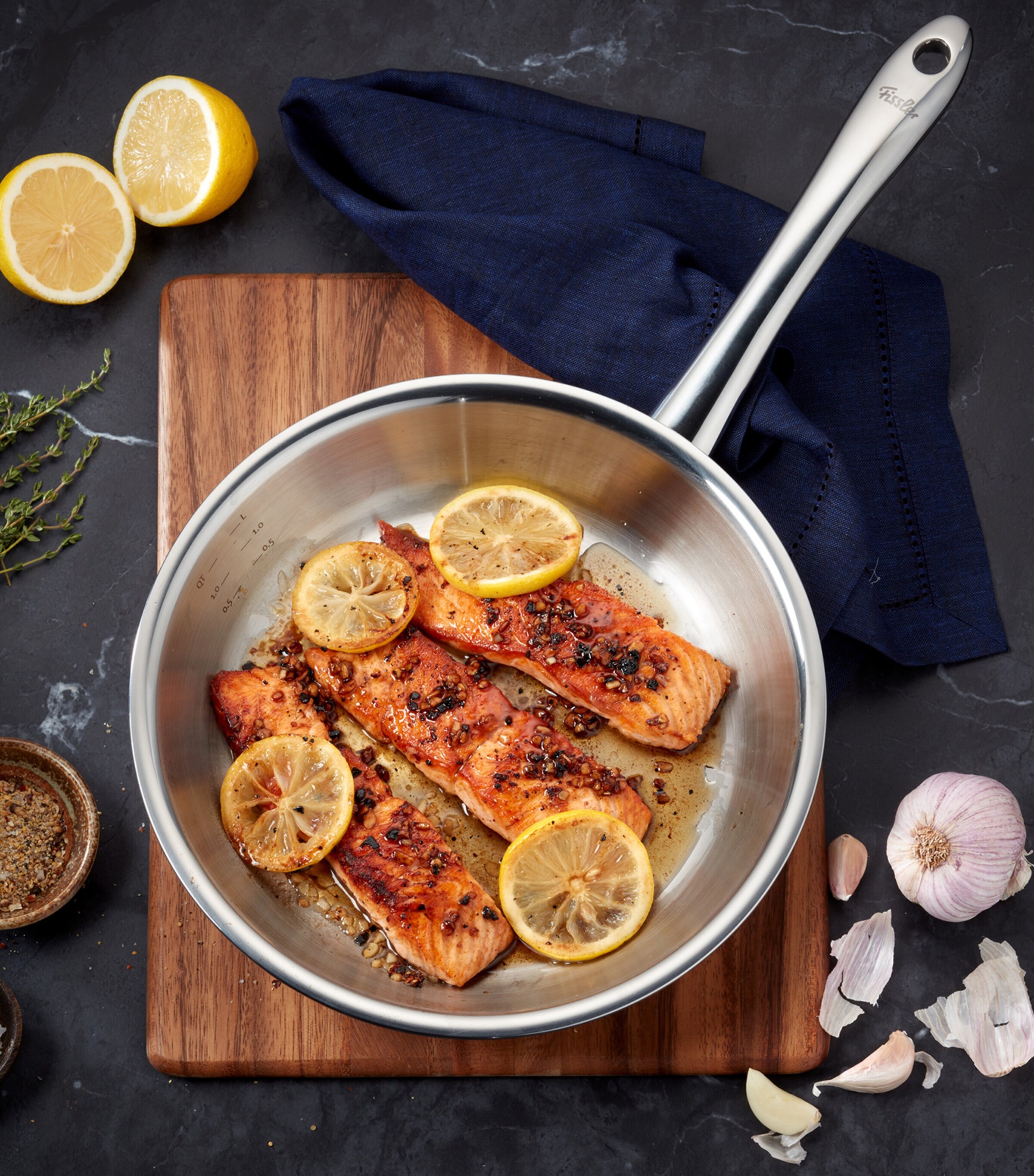 Stainless Steel M5 Pro-Ply Frying Pan (20cm) GREY Image 8