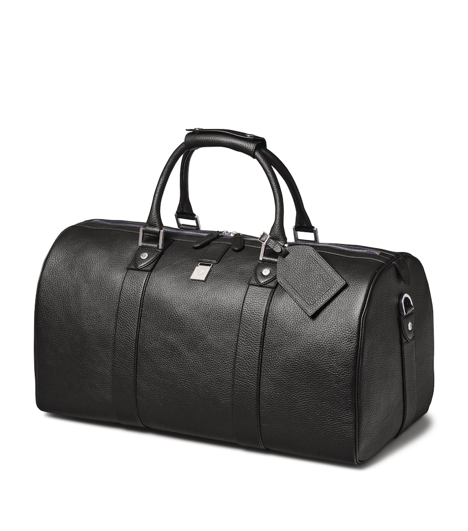 Leather Boston Holdall BLACK Image 2