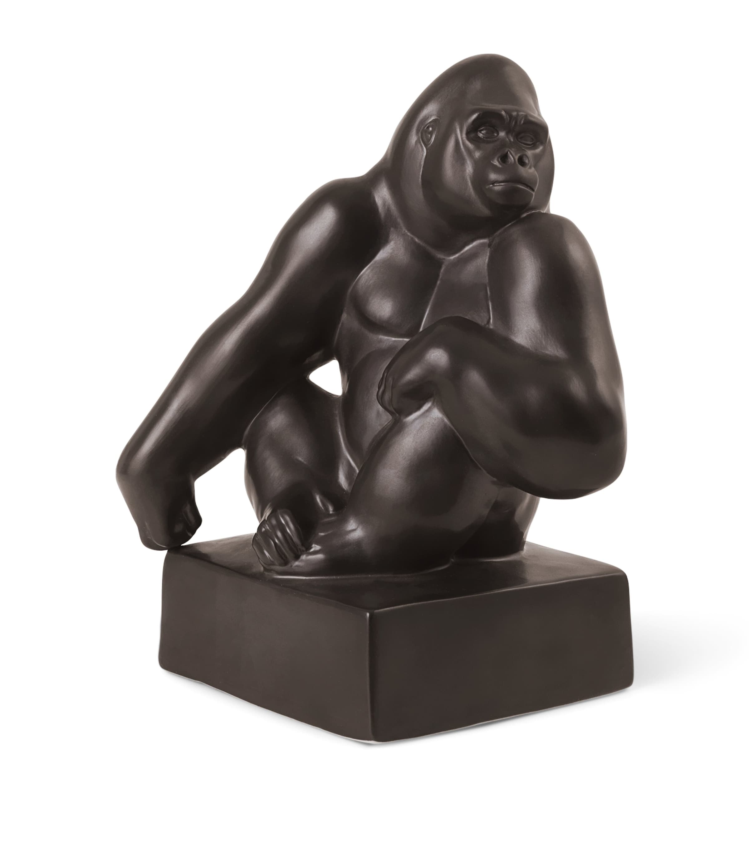 Porcelain Gorilla Figurine (20cm) MULTI Image 1