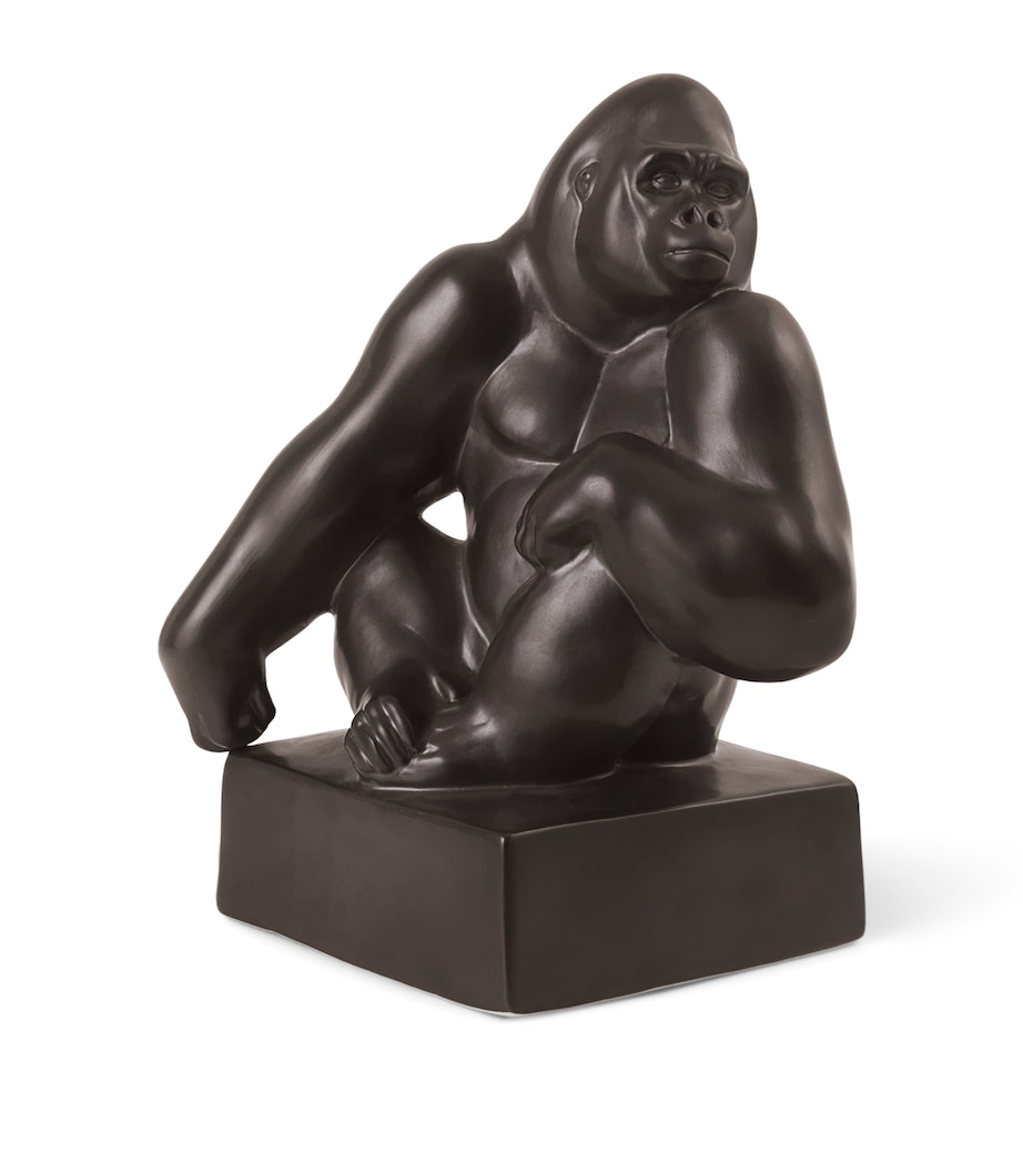 Porcelain Gorilla Figurine (20cm) MULTI Image 1