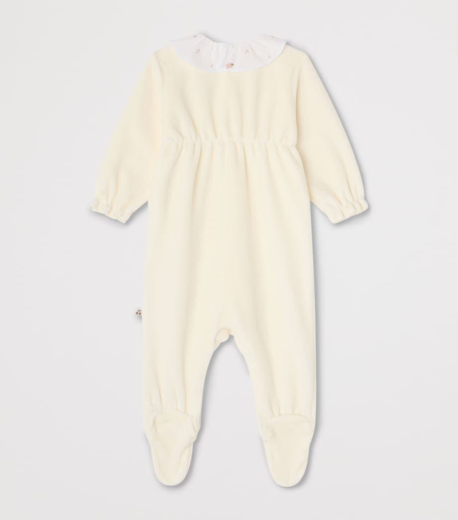 Bonpoint Embroidered All-In-One (1-18 Months) Blanc Lait Image 2