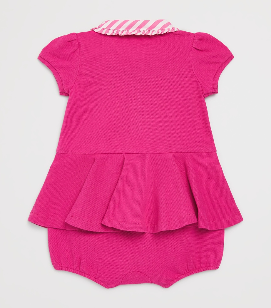 Stretch-Cotton Polo Pony Bodysuit (3-24 Months) COLGE PINK Image 2
