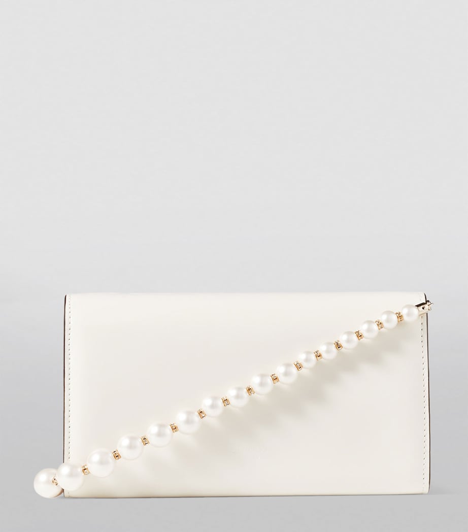 Leather Varenne Chain Wallet LATTE/LIGHT GOLD Image 3