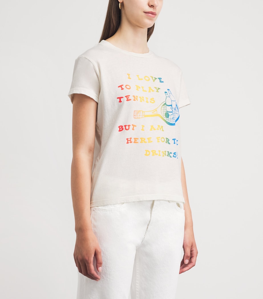 MOTHER Womens Cotton The Boxy Goodie Goodie T-Shirt Ilovetoplaytennis Image 4