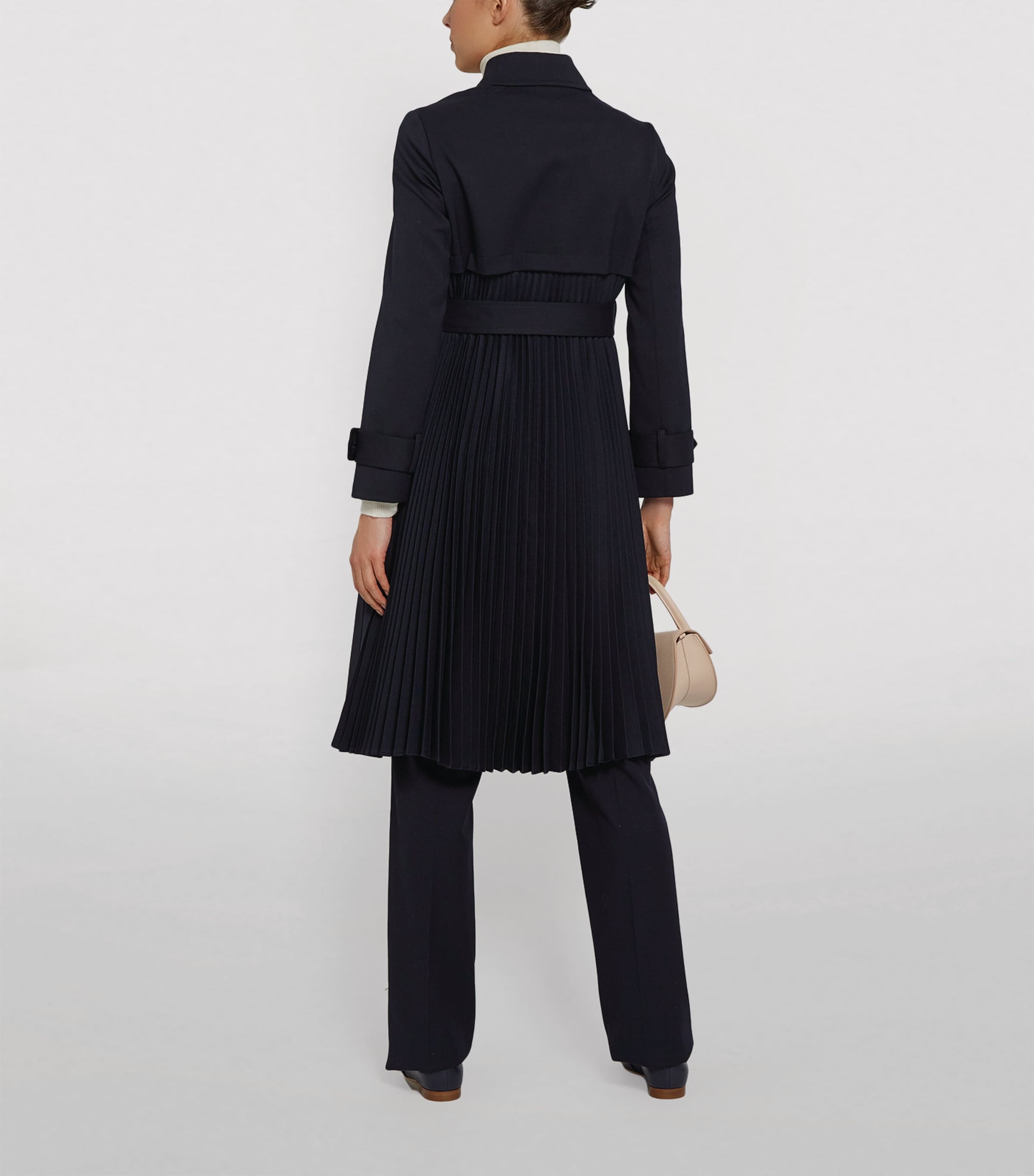 Pleated Trench Coat MARINE Image 6