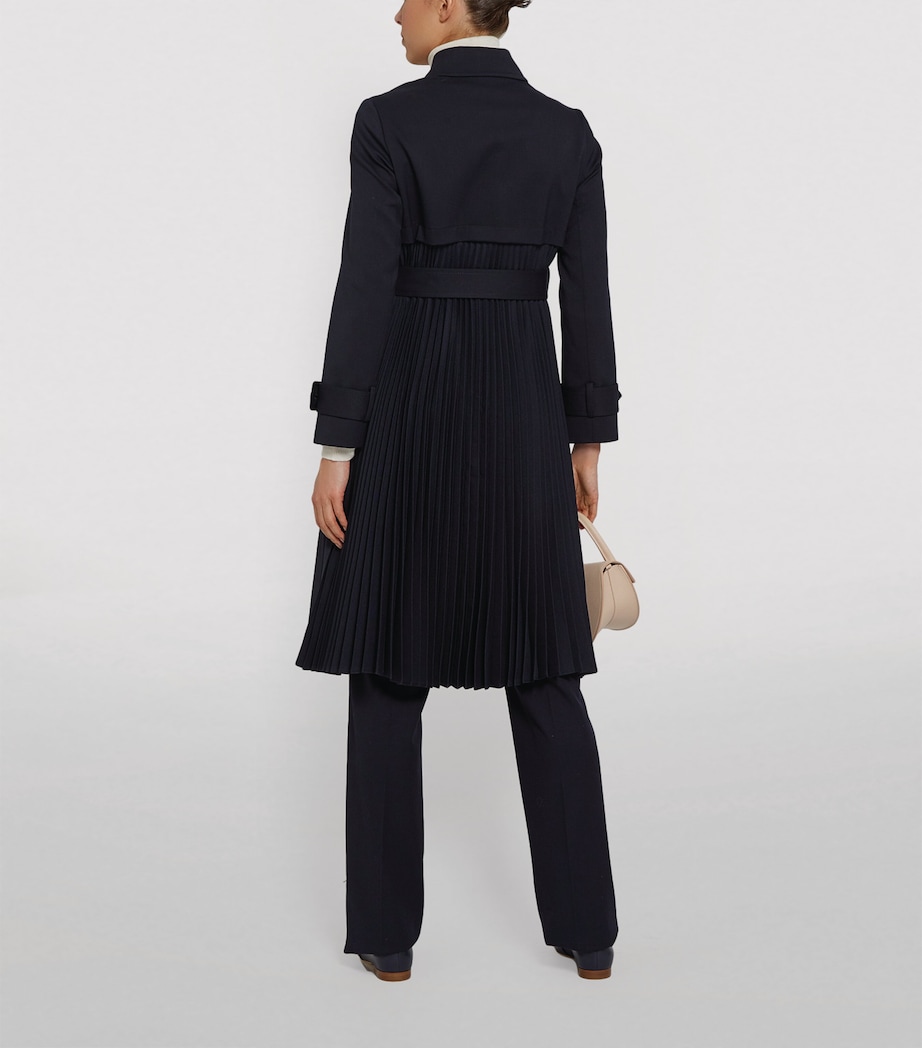 Pleated Trench Coat MARINE Image 6