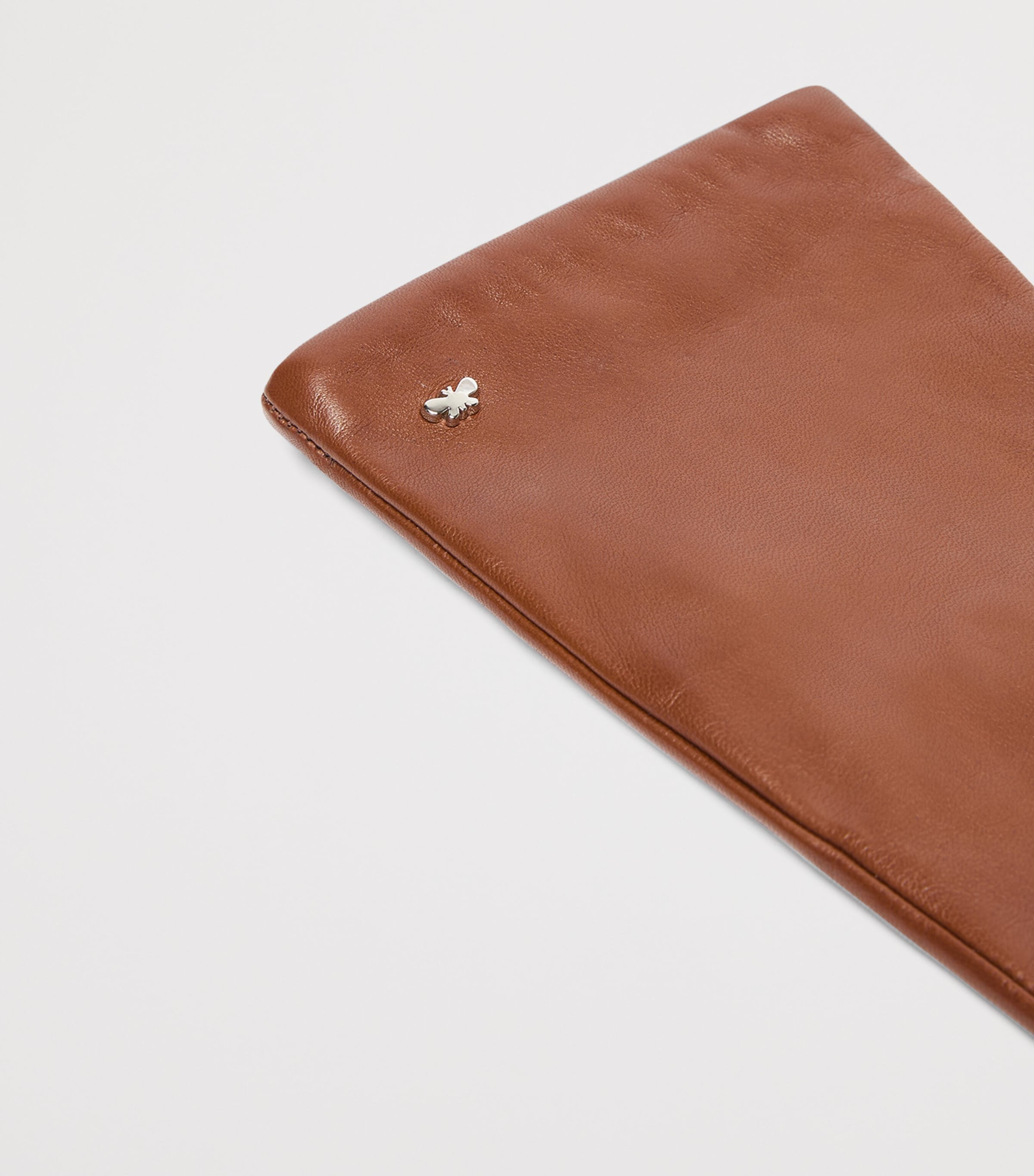 Weekend Max Mara Lamb Leather Gloves Tobacco Image 3